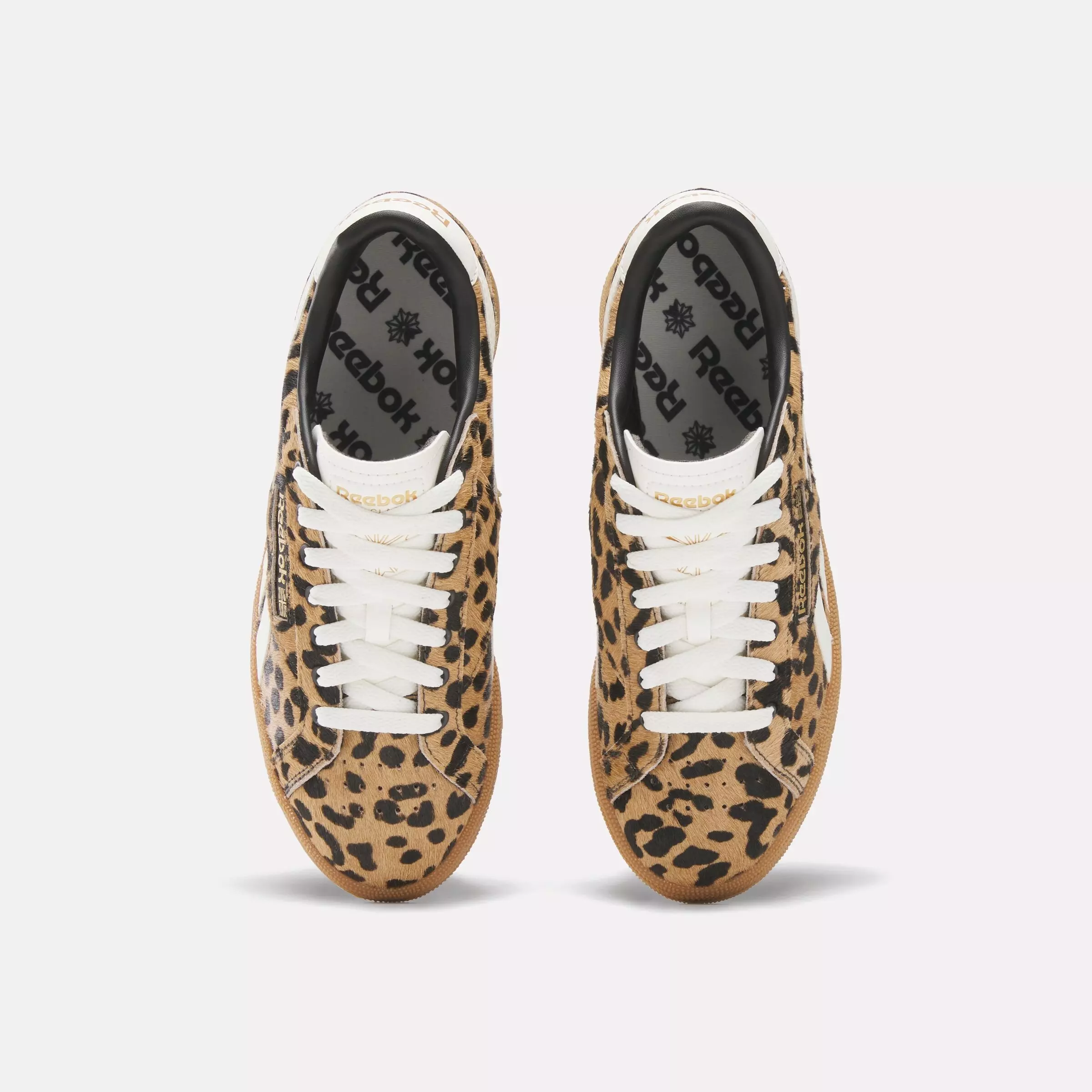 Reebok Club C Grounds UK "Cheetah Print" Women's Shoe - BROWN/BLACK/WHITE
