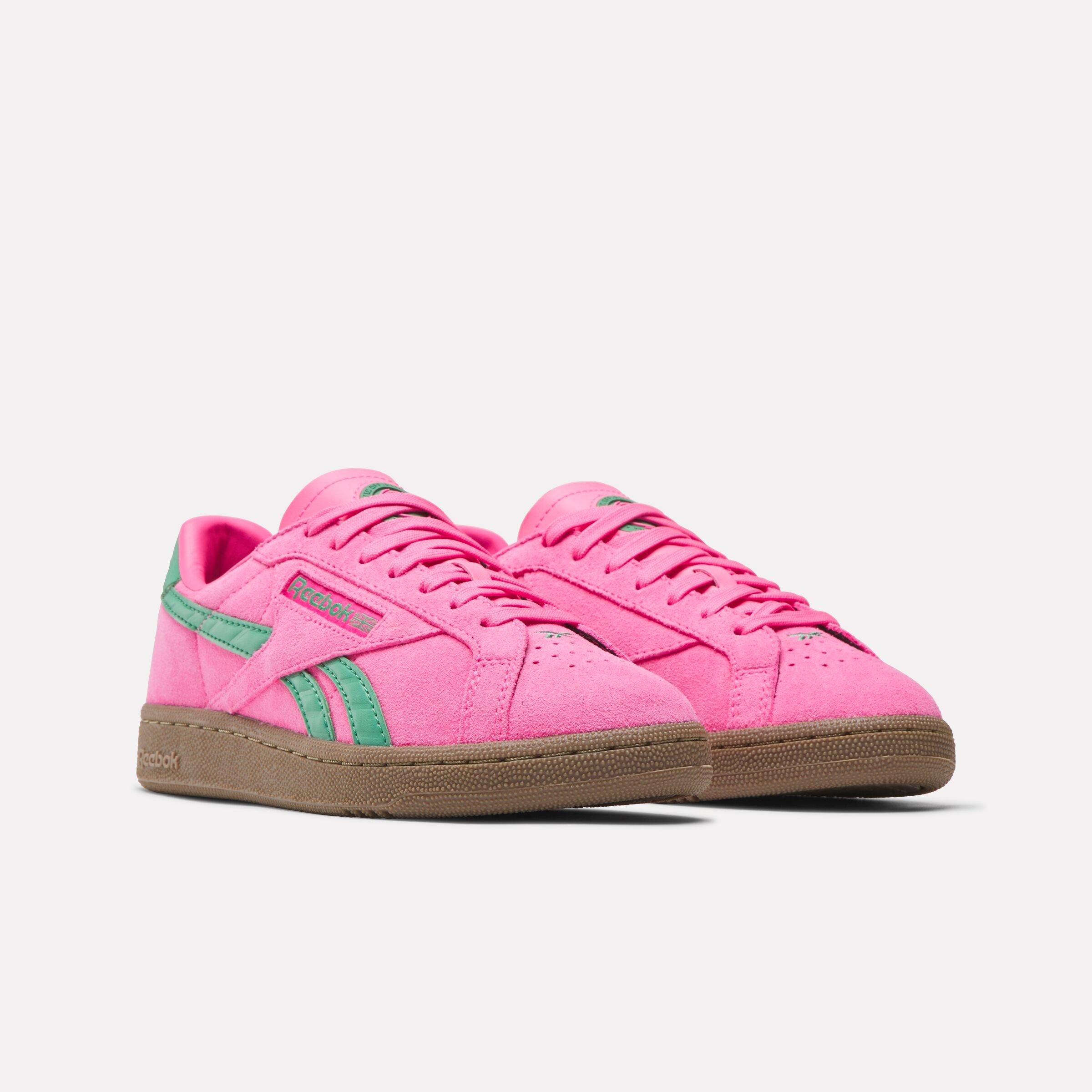 Reebok Club C Grounds UK "Pink/Green/Gum" Women's Shoe - PINK/GREEN/GUM Thumbnail View 2