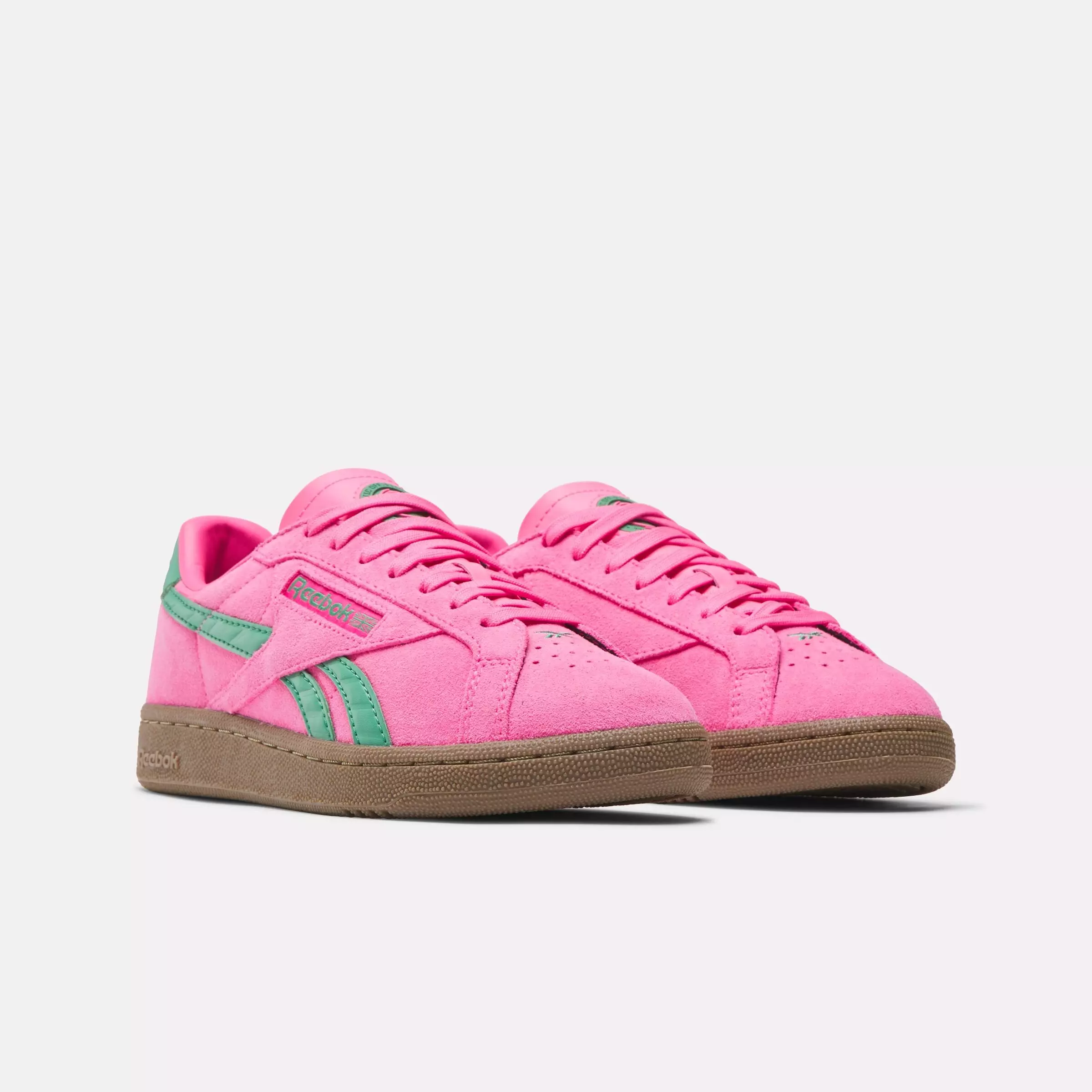 Reebok Club C Grounds UK "Pink/Green/Gum" Women's Shoe - PINK/GREEN/GUM