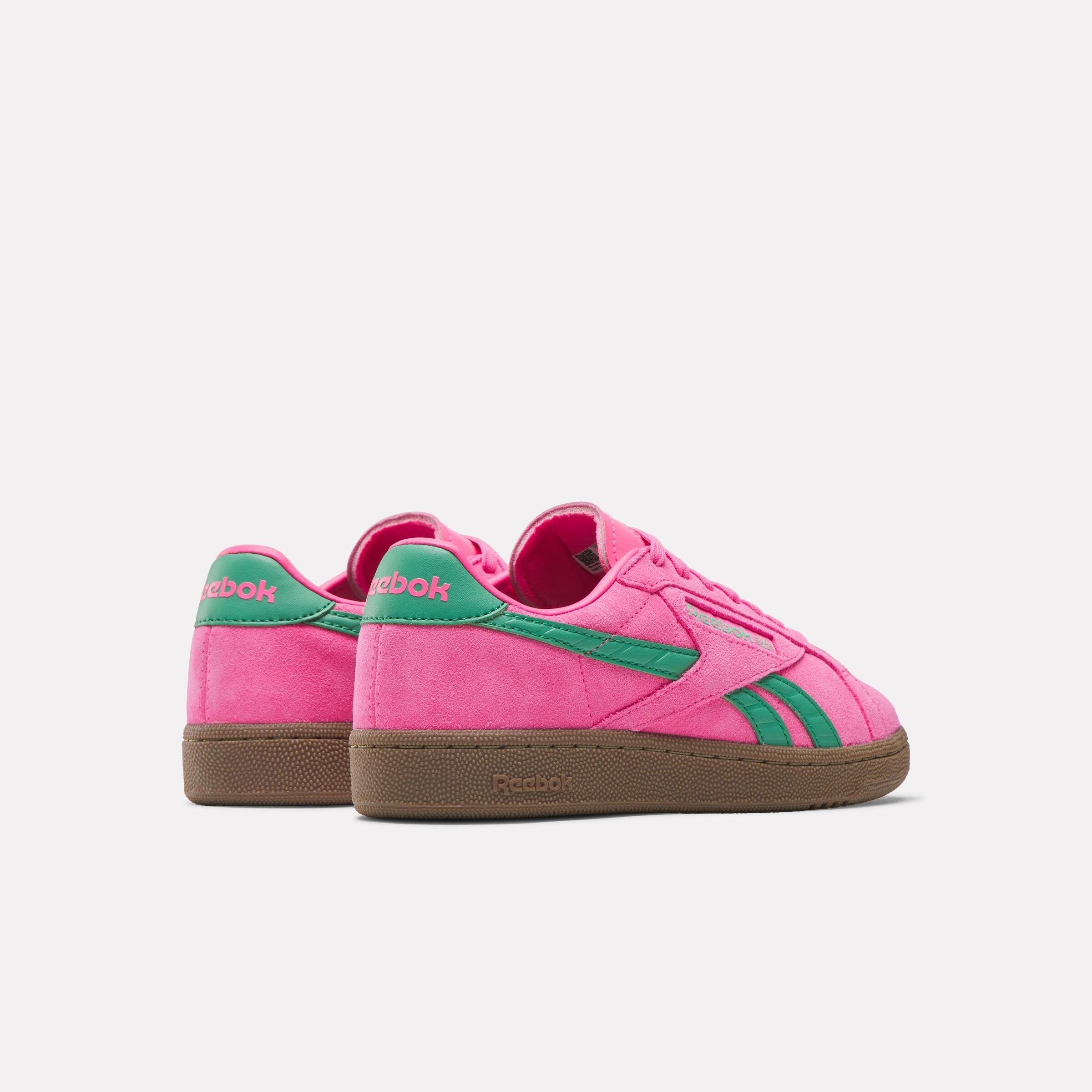 Reebok Club C Grounds UK "Pink/Green/Gum" Women's Shoe - PINK/GREEN/GUM Thumbnail View 3