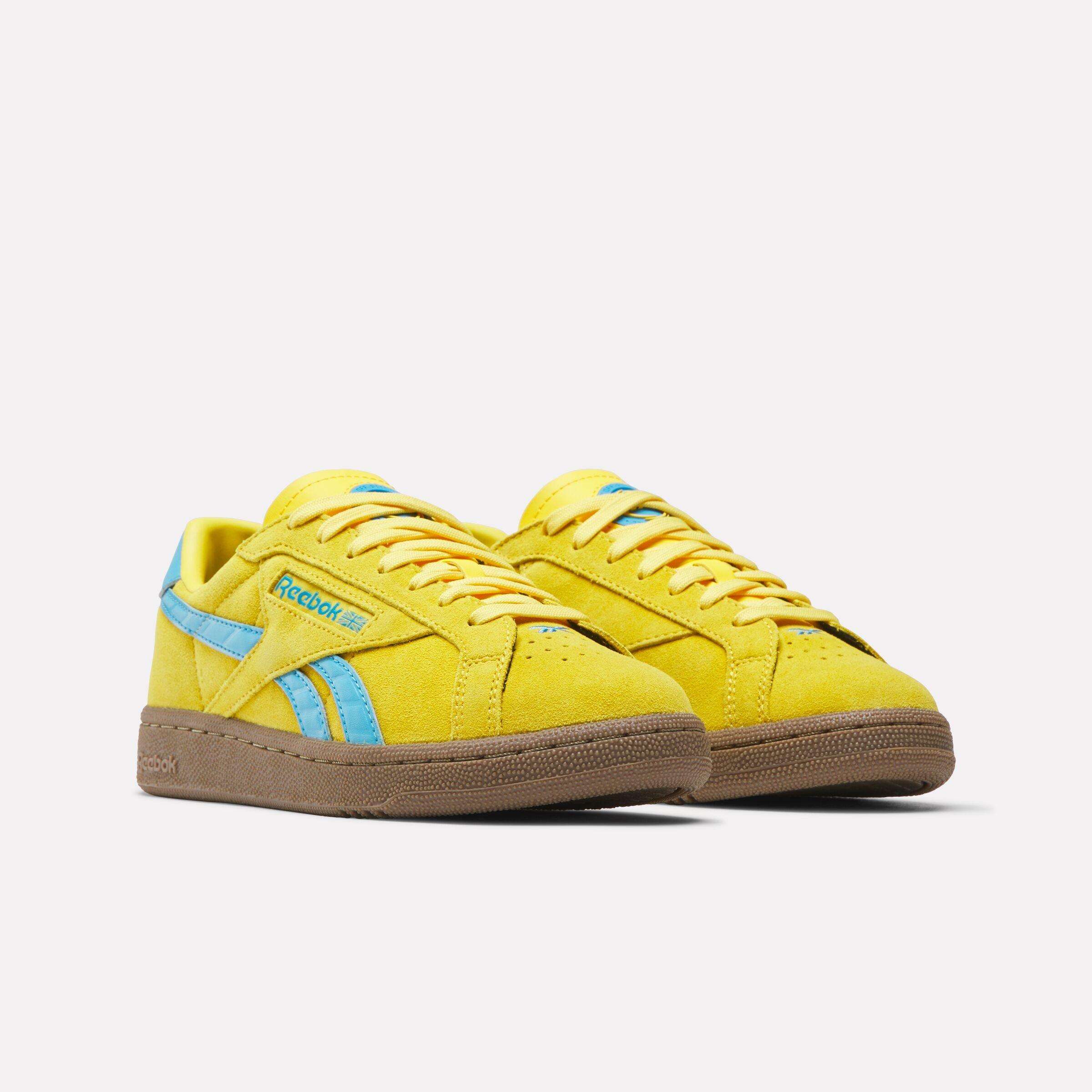 Reebok Club C Grounds UK "Yellow/Blue/Gum" Women's Shoe - YELLOW/BLUE/GUM Thumbnail View 2