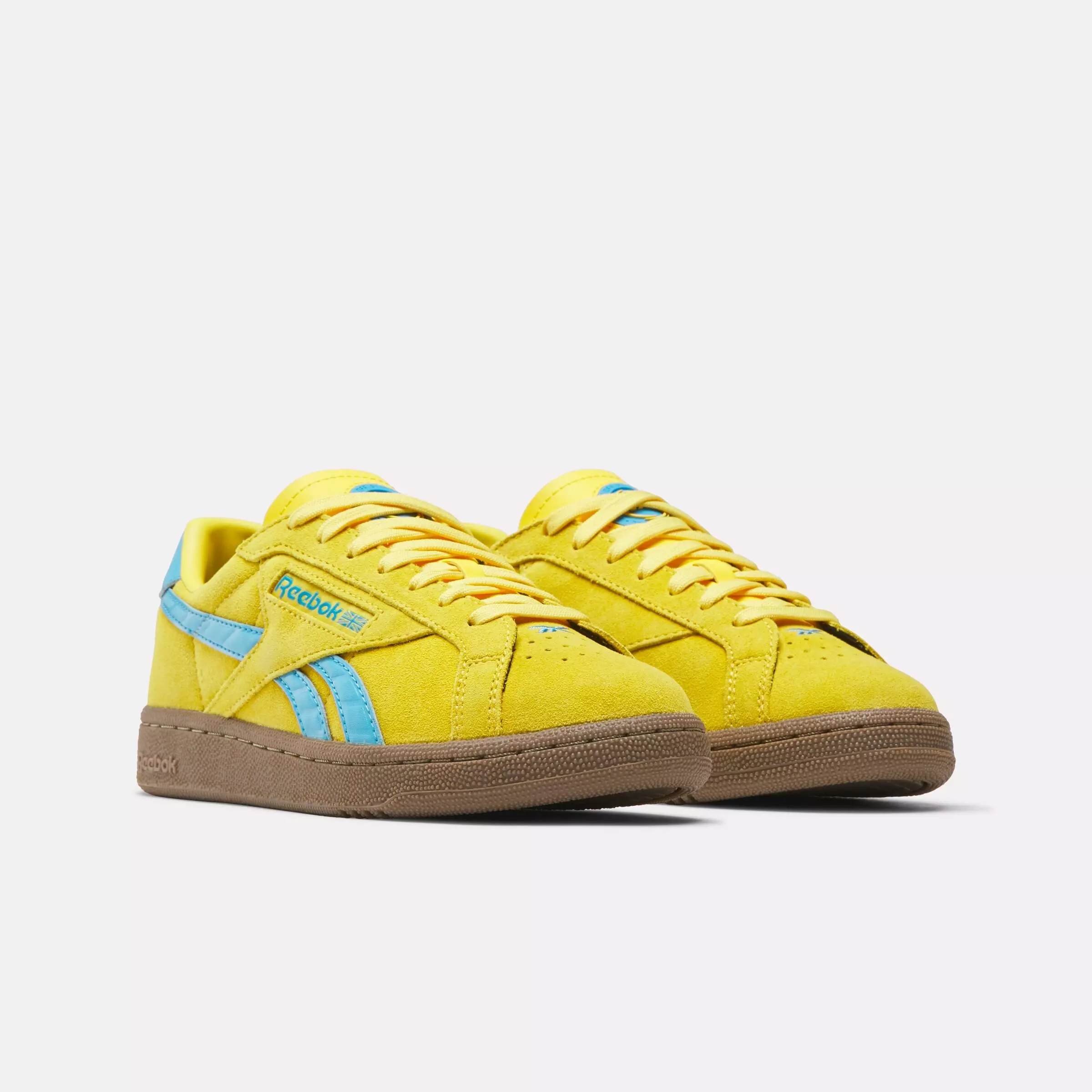 Reebok Club C Grounds UK "Yellow/Blue/Gum" Women's Shoe - YELLOW/BLUE/GUM