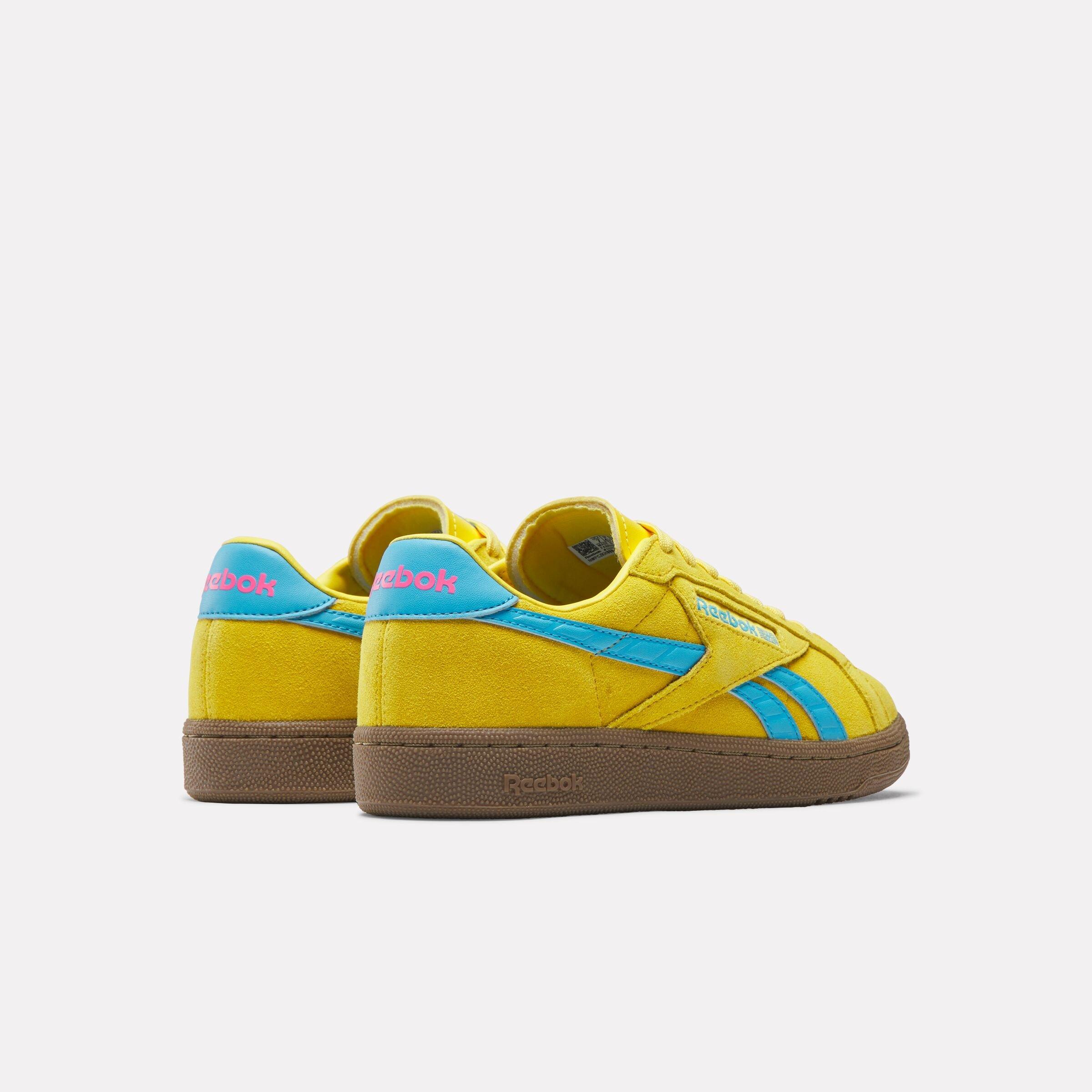 Reebok Club C Grounds UK "Yellow/Blue/Gum" Women's Shoe - YELLOW/BLUE/GUM Thumbnail View 3