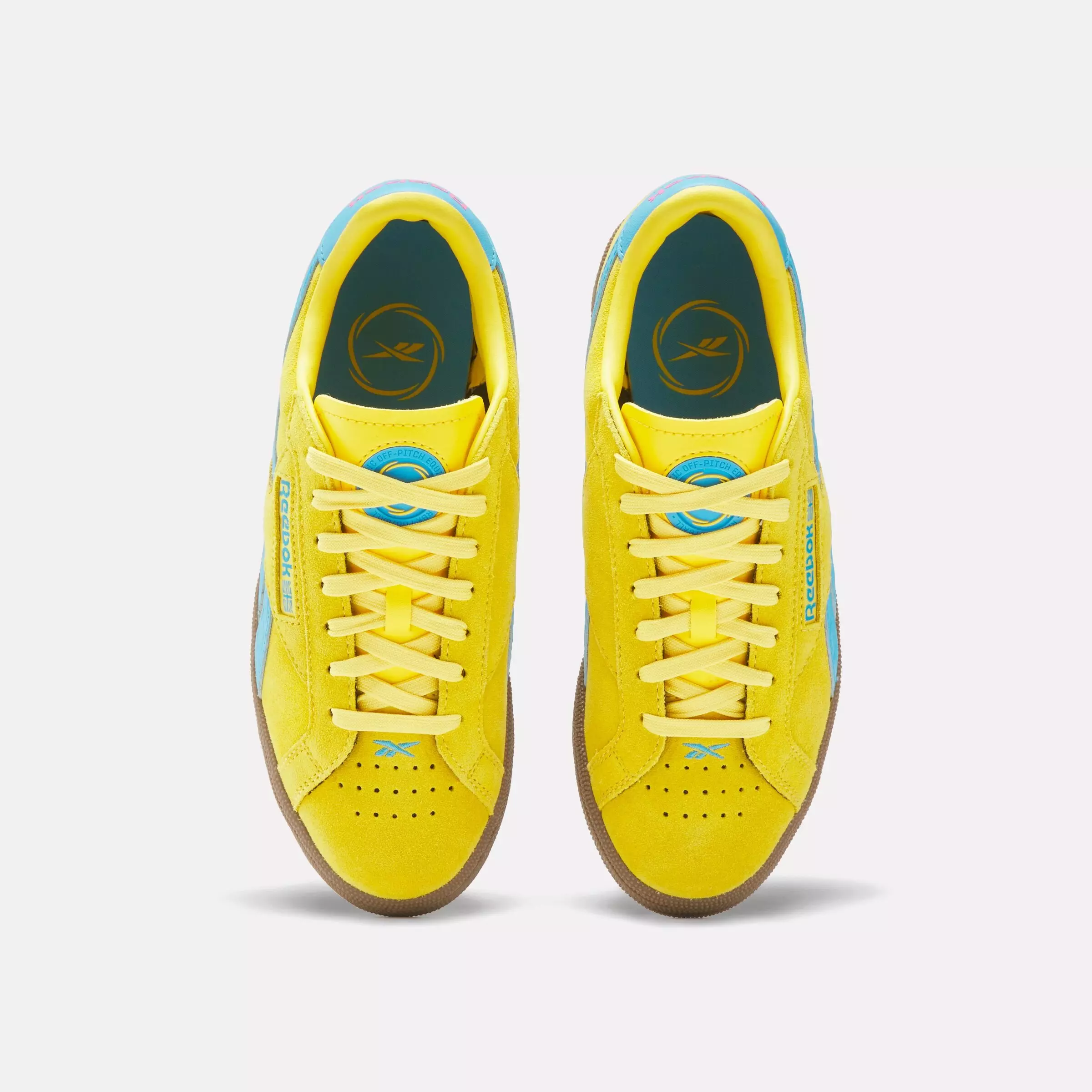 Reebok Club C Grounds UK "Yellow/Blue/Gum" Women's Shoe - YELLOW/BLUE/GUM