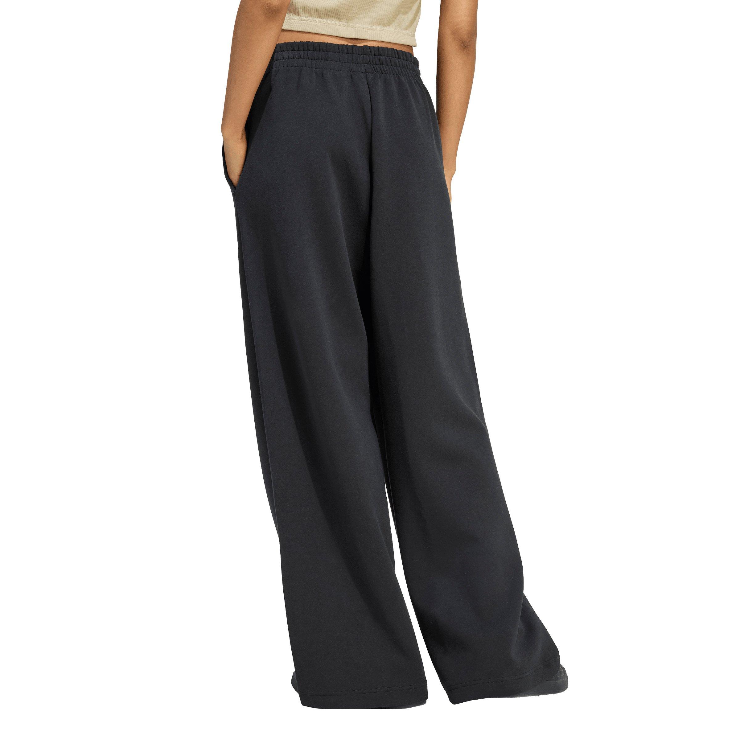 adidas Women's Soft Lux Straight Leg Pants - Black - BLACK Thumbnail View 2
