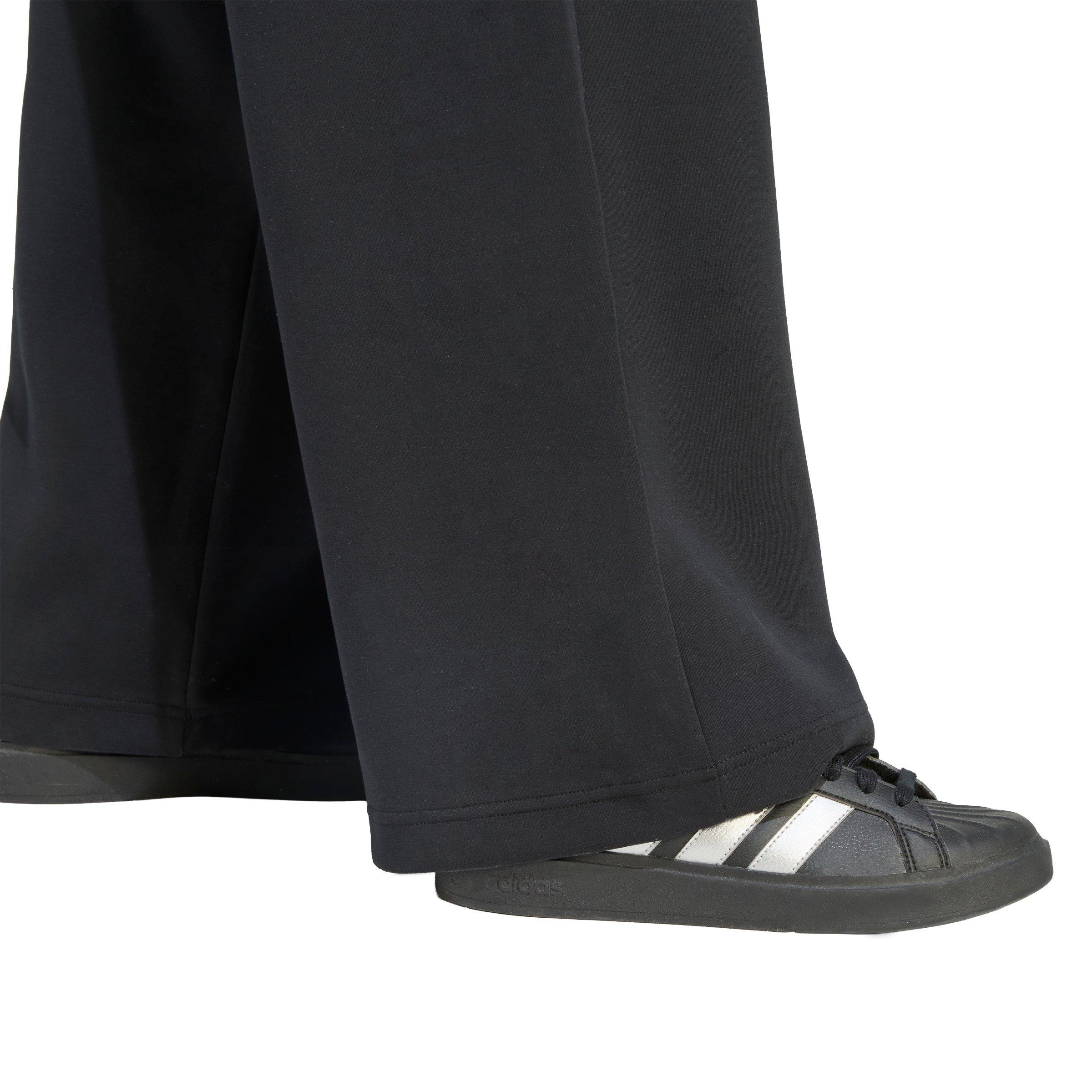 adidas Women's Soft Lux Straight Leg Pants - Black - BLACK Thumbnail View 4