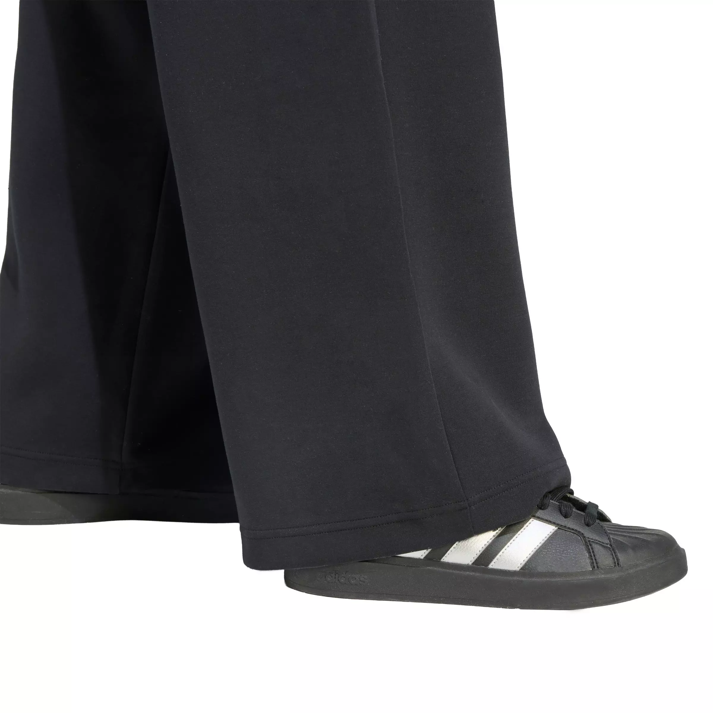 adidas Women's Soft Lux Straight Leg Pants - Black - BLACK
