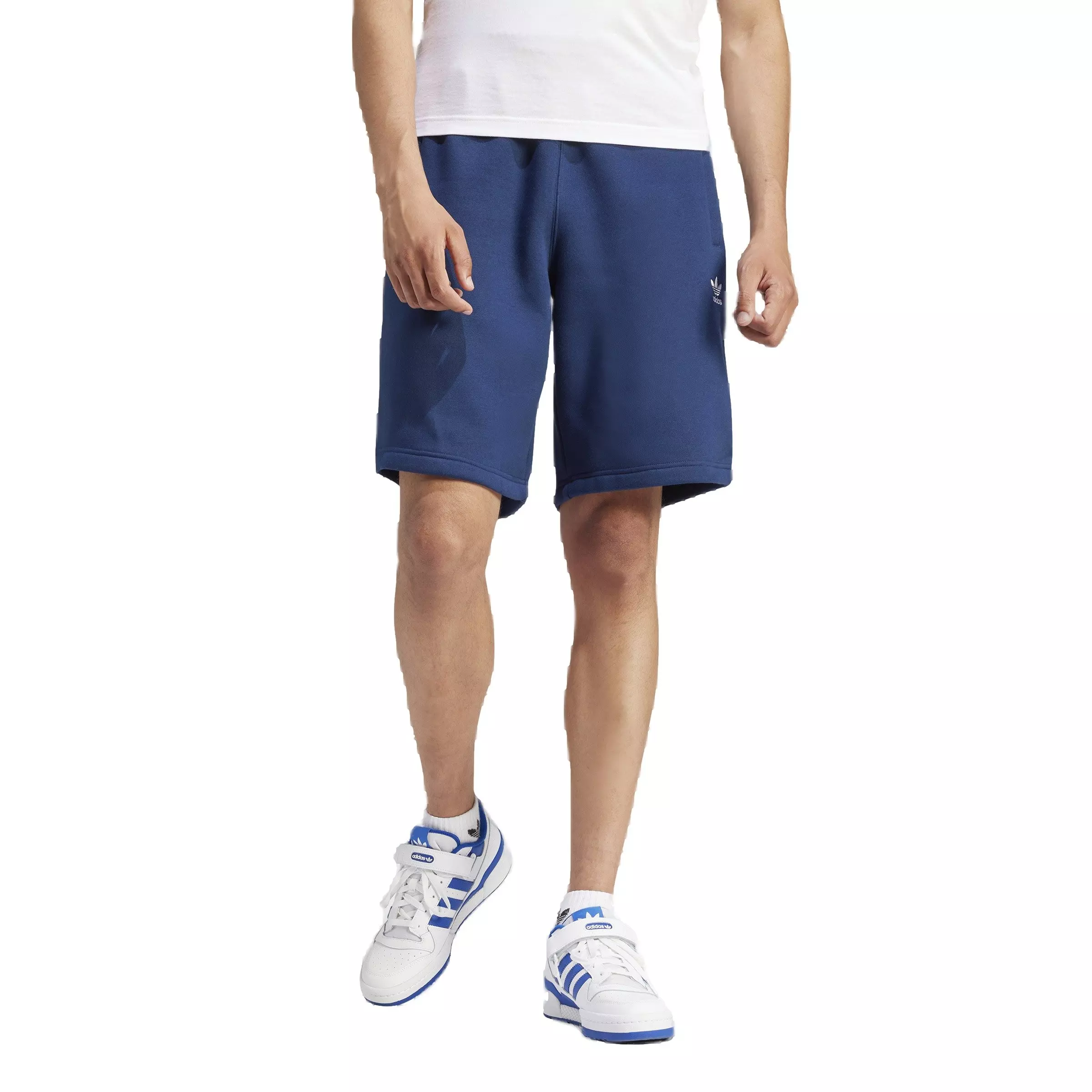 adidas Originals Men's Trefoil Essentials Lifestyle Shorts -Navy - NAVY