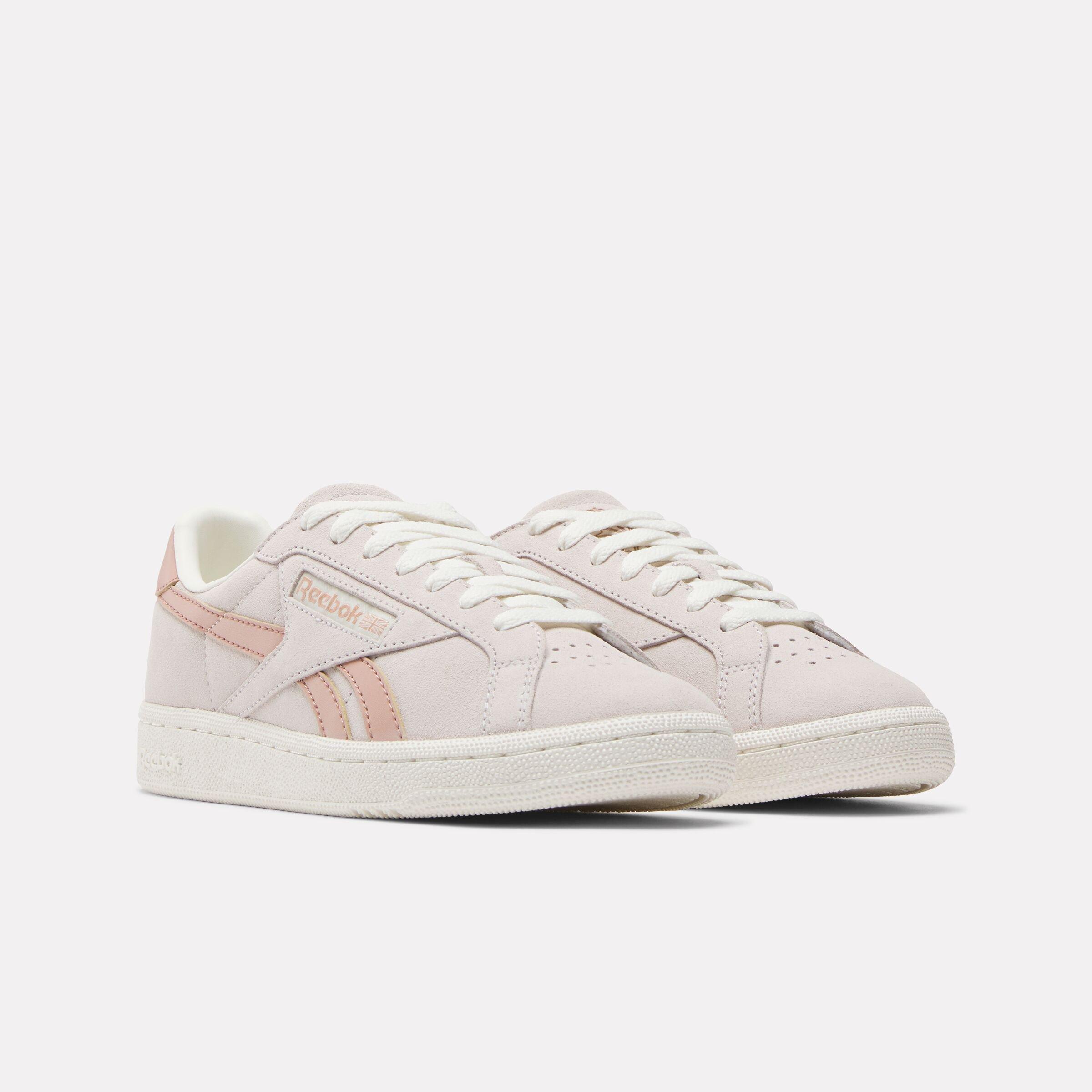 Reebok Club C Grounds UK "Beige/Pink/Cream" Women's Shoe - BEIGE/PINK/CREAM Thumbnail View 2