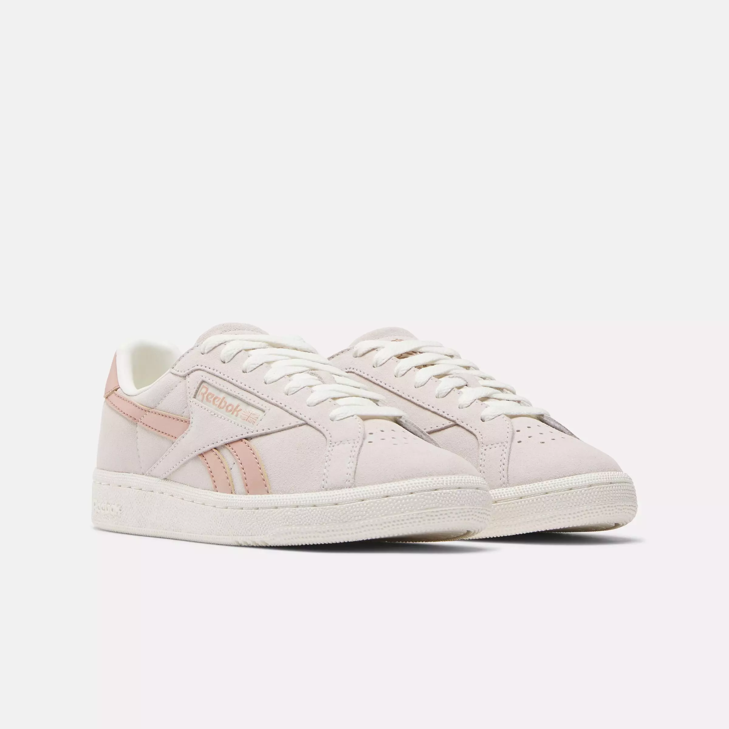 Reebok Club C Grounds UK "Beige/Pink/Cream" Women's Shoe - BEIGE/PINK/CREAM