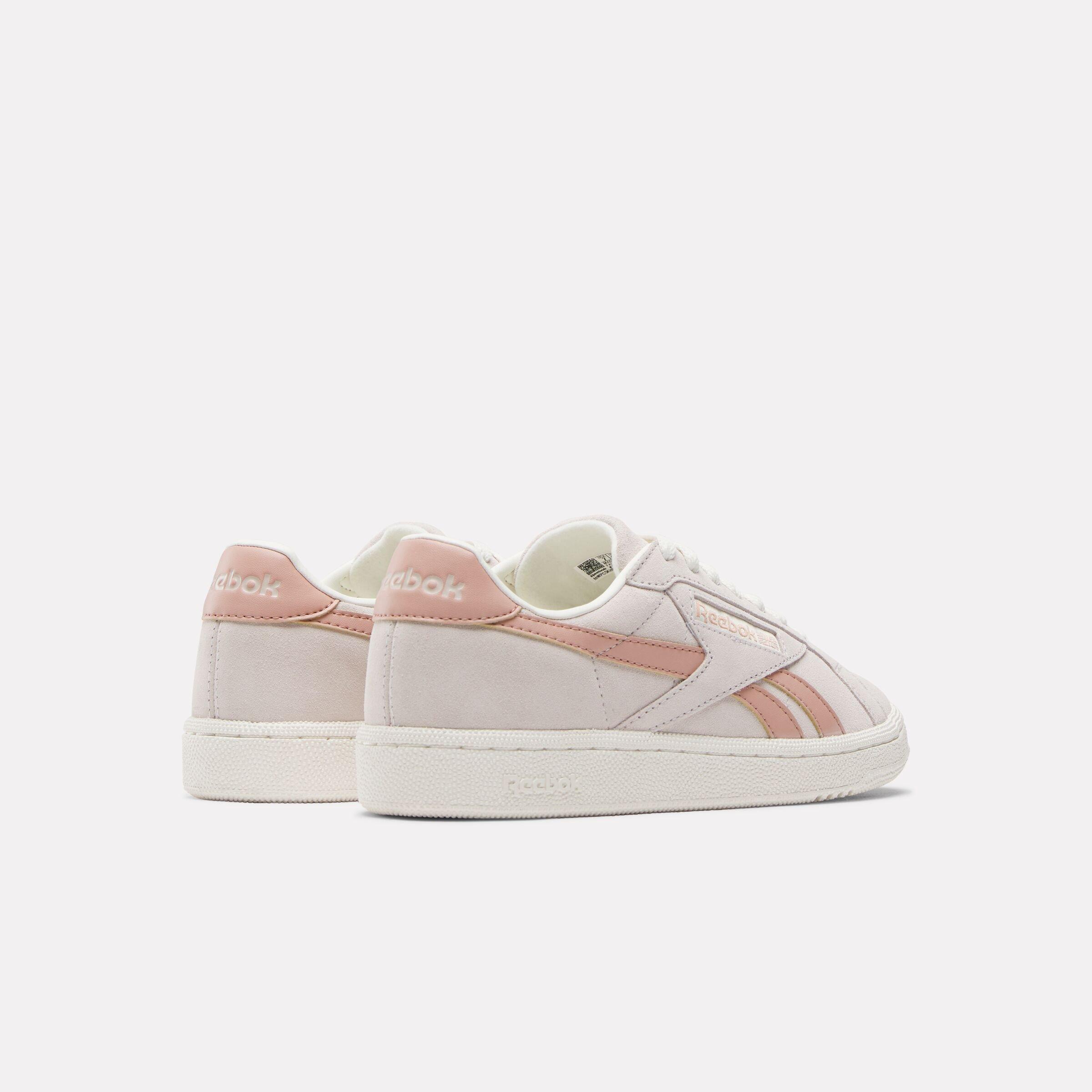 Reebok Club C Grounds UK "Beige/Pink/Cream" Women's Shoe - BEIGE/PINK/CREAM Thumbnail View 3