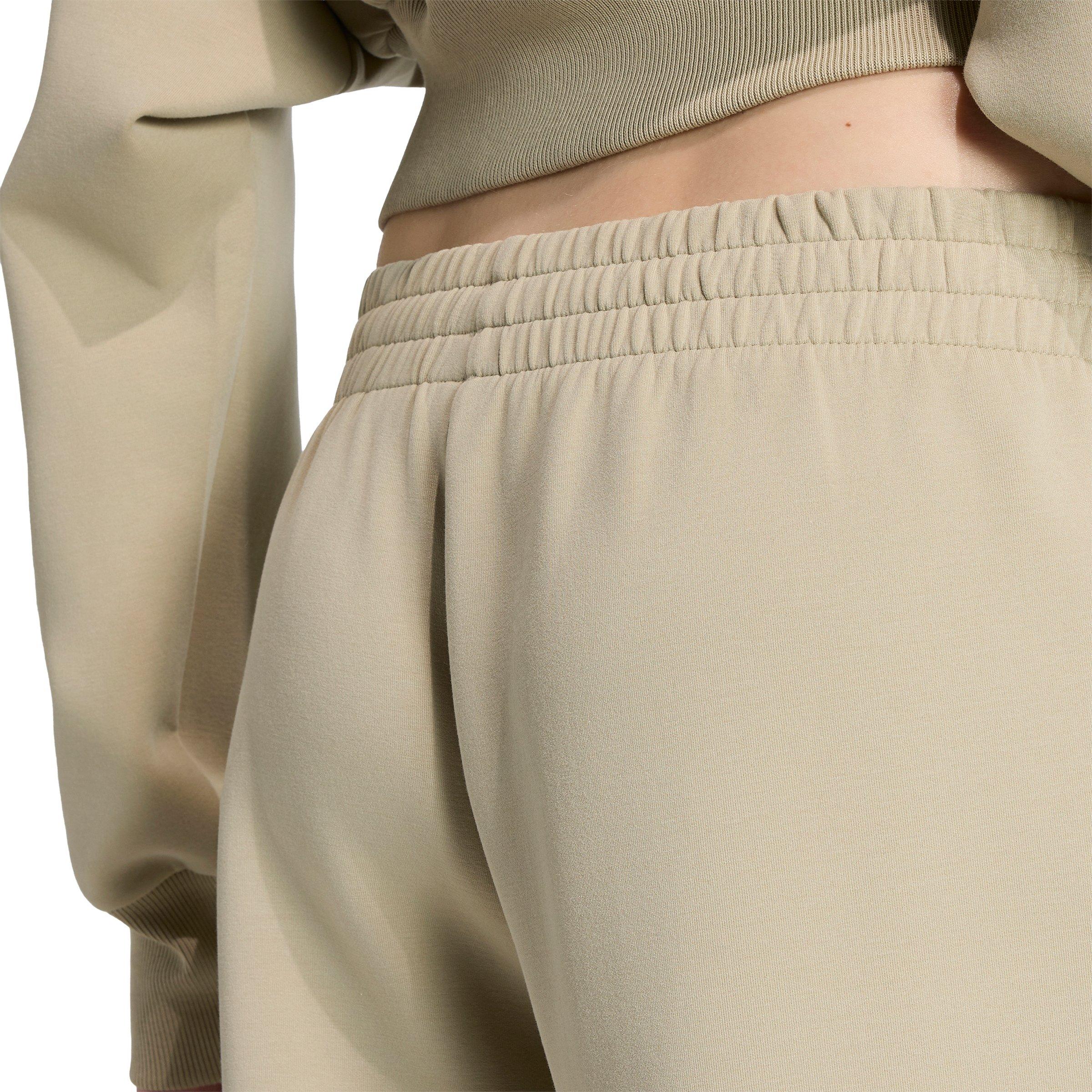 adidas Women's Soft Lux Straight Leg Pants - Khaki - KHAKI Thumbnail View 4