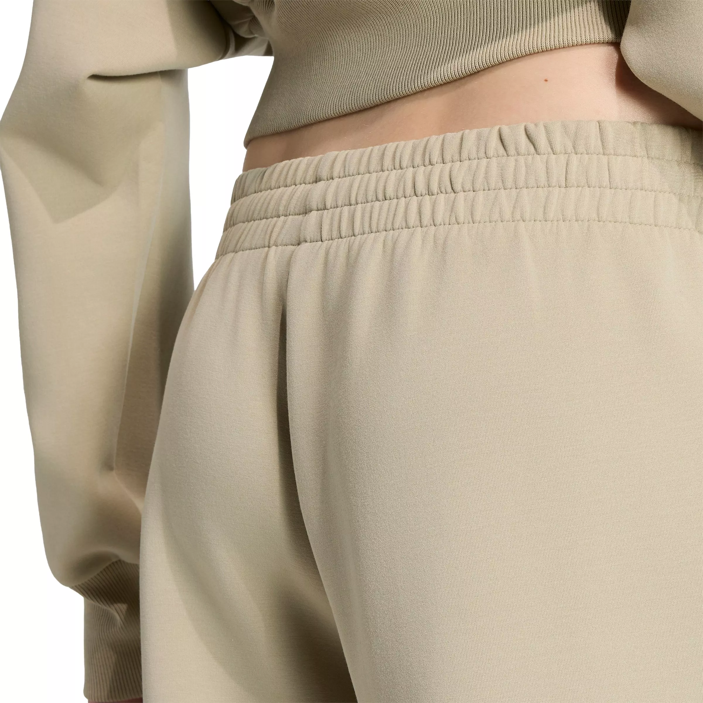 adidas Women's Soft Lux Straight Leg Pants - Khaki - KHAKI