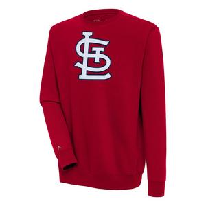 Antigua Men's St. Louis Cardinals Large Logo Victory Crew