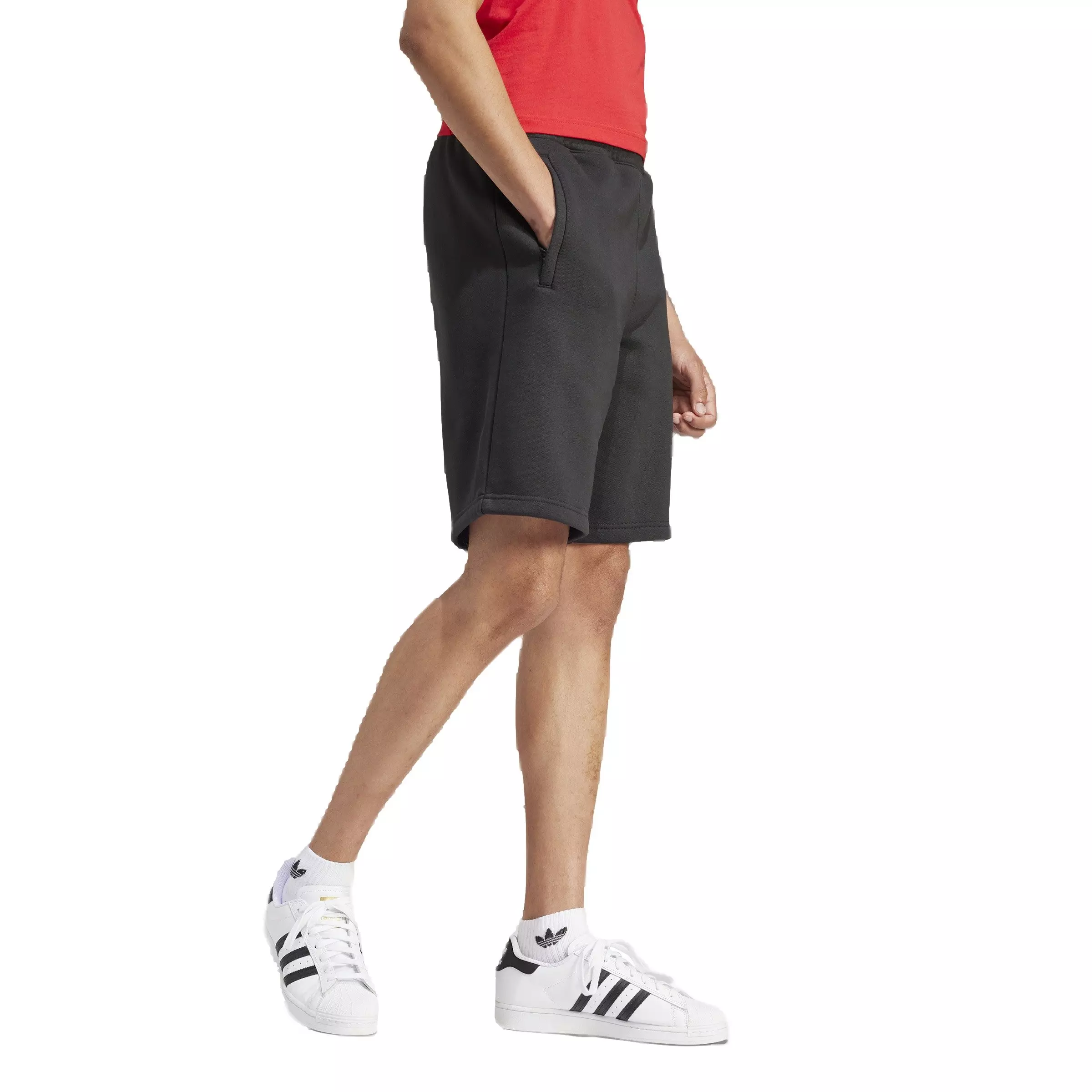 adidas Originals Men's Trefoil Essentials Lifestyle Shorts - Black - BLACK