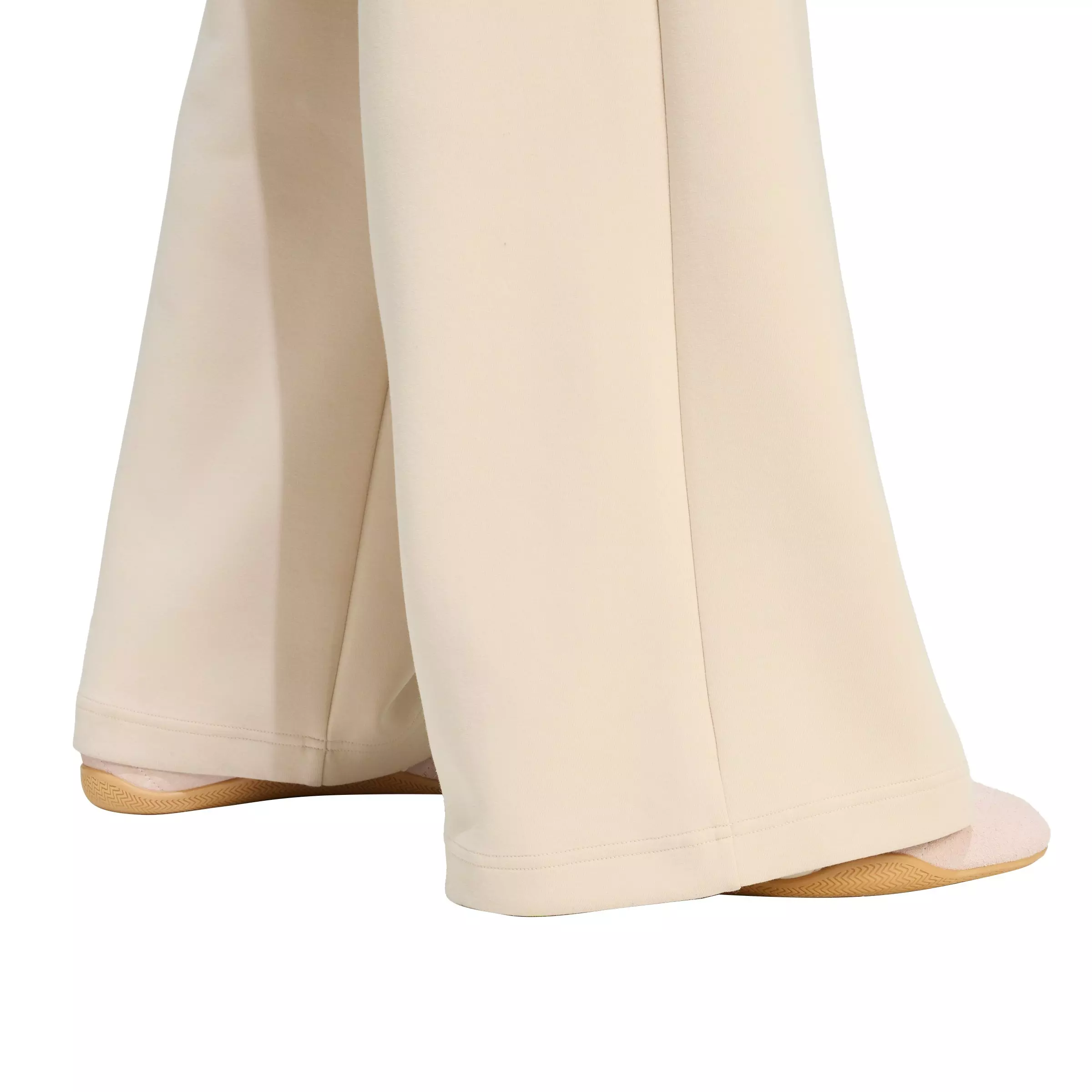 adidas Women's Soft Lux Straight Leg Pants - Beige - BEIGE