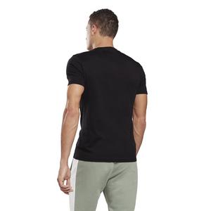 Reebok Men's Linear Read Tee- Black/White