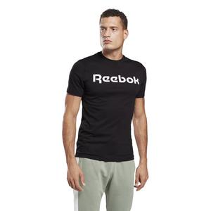 Reebok Men's Linear Read Tee- Black/White
