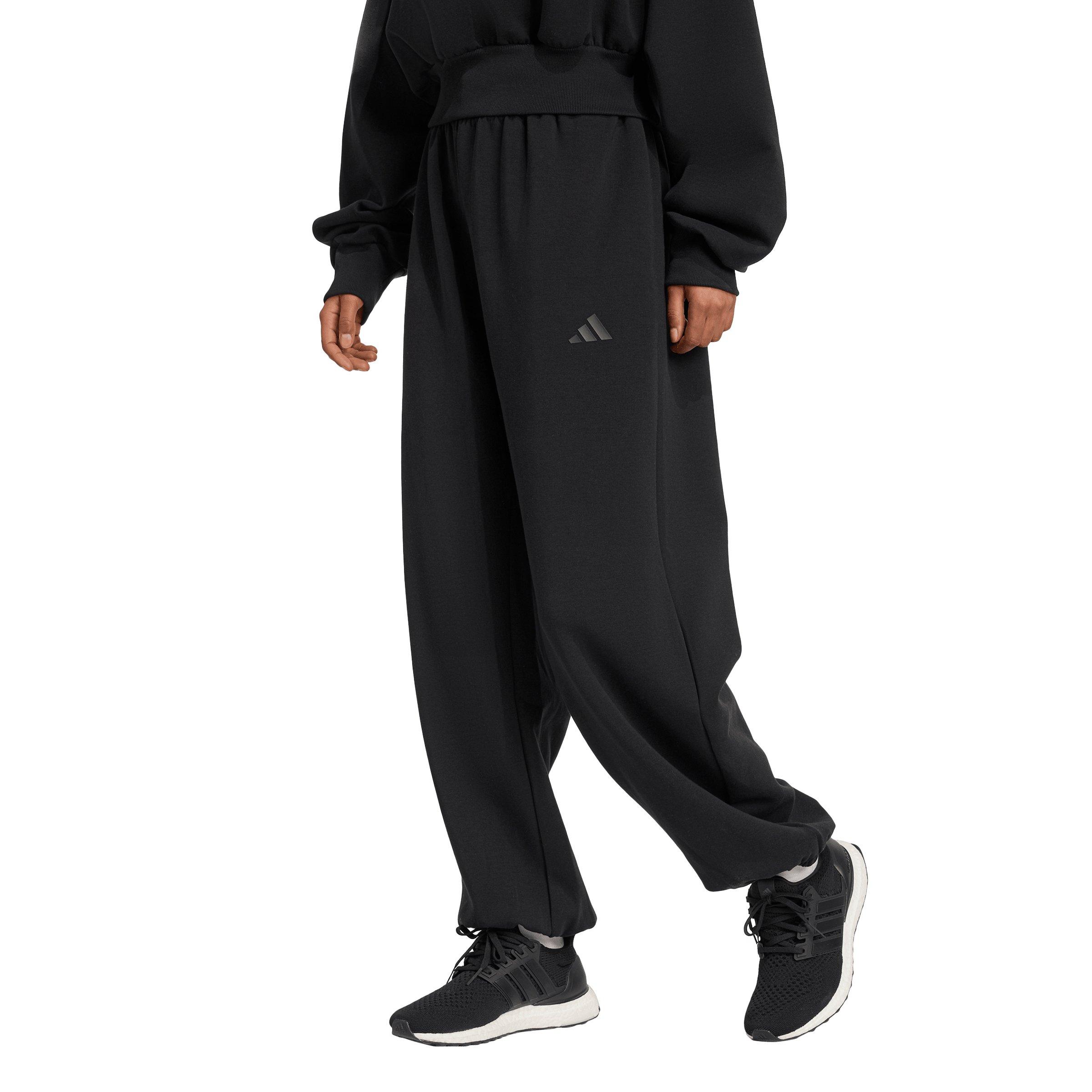 adidas Women's Soft Lux Loose Pants - Black - BLACK Thumbnail View 1