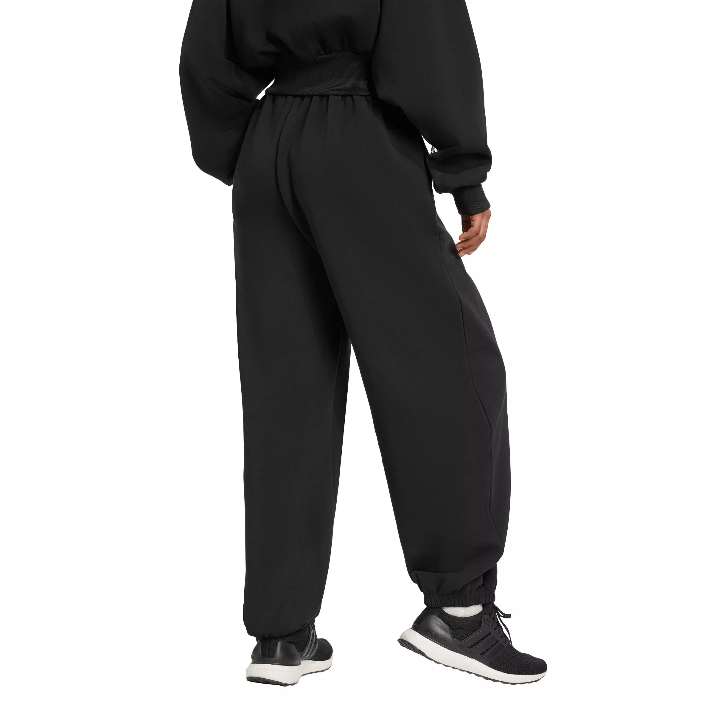 adidas Women's Soft Lux Loose Pants - Black - BLACK