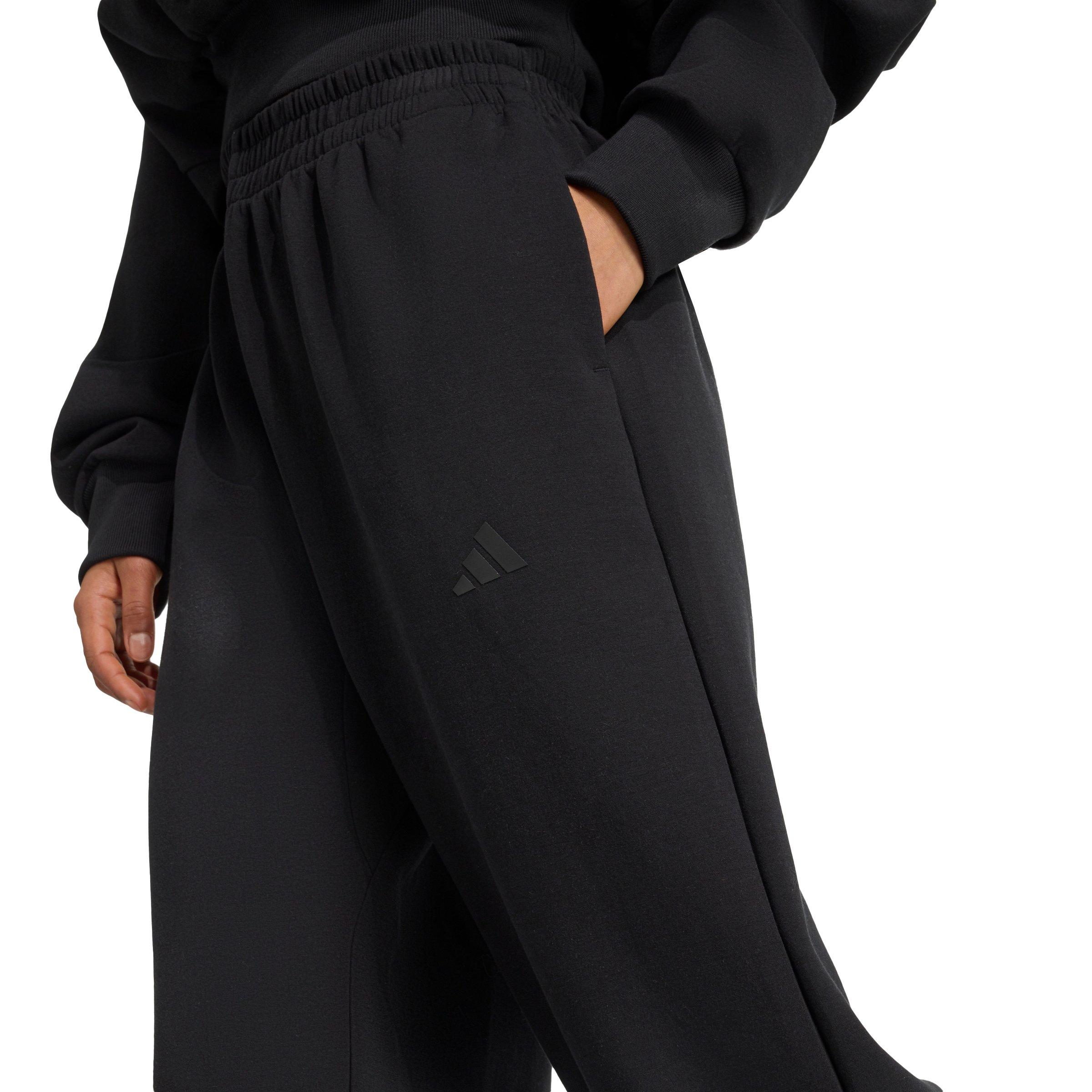 adidas Women's Soft Lux Loose Pants - Black - BLACK Thumbnail View 4