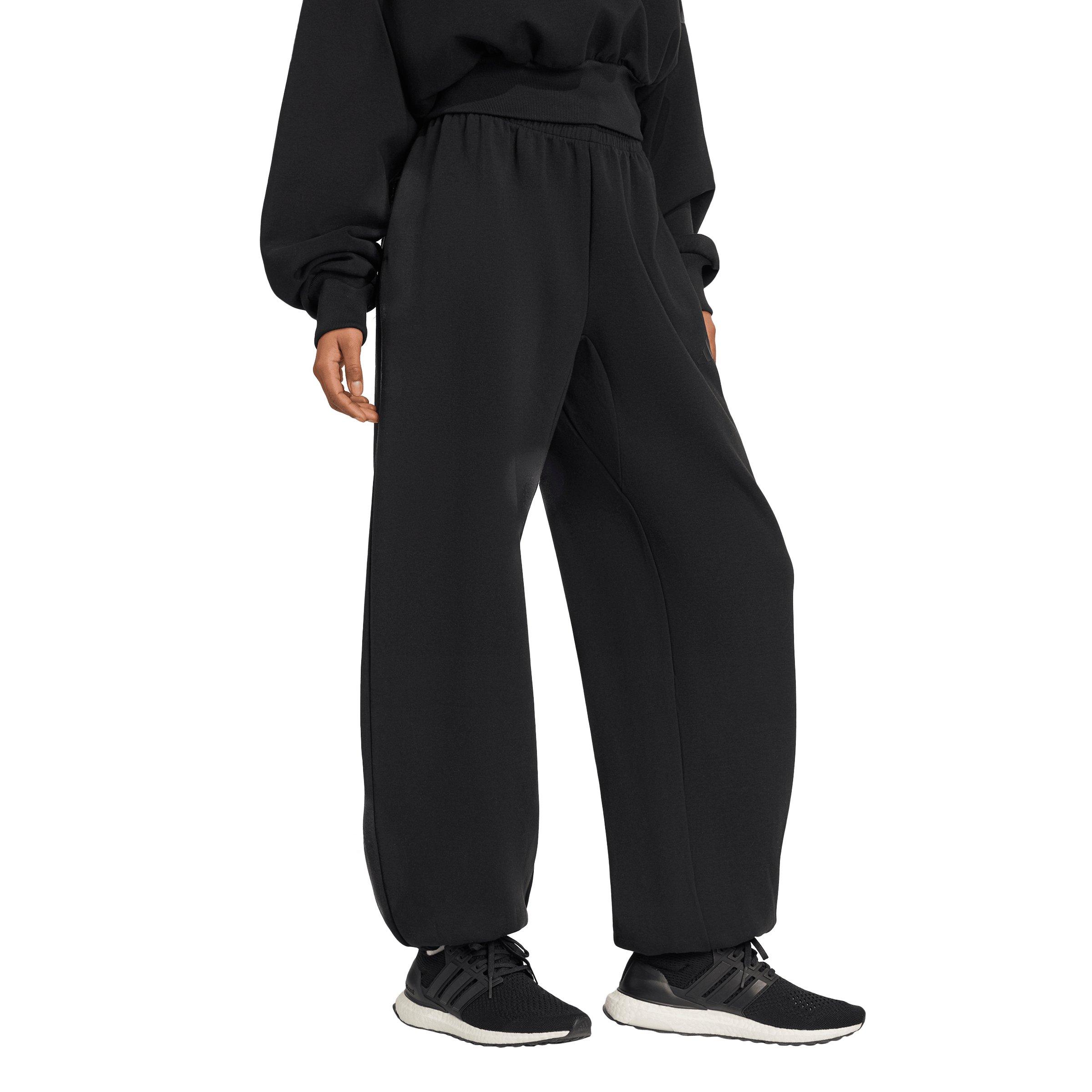 adidas Women's Soft Lux Loose Pants - Black - BLACK Thumbnail View 5