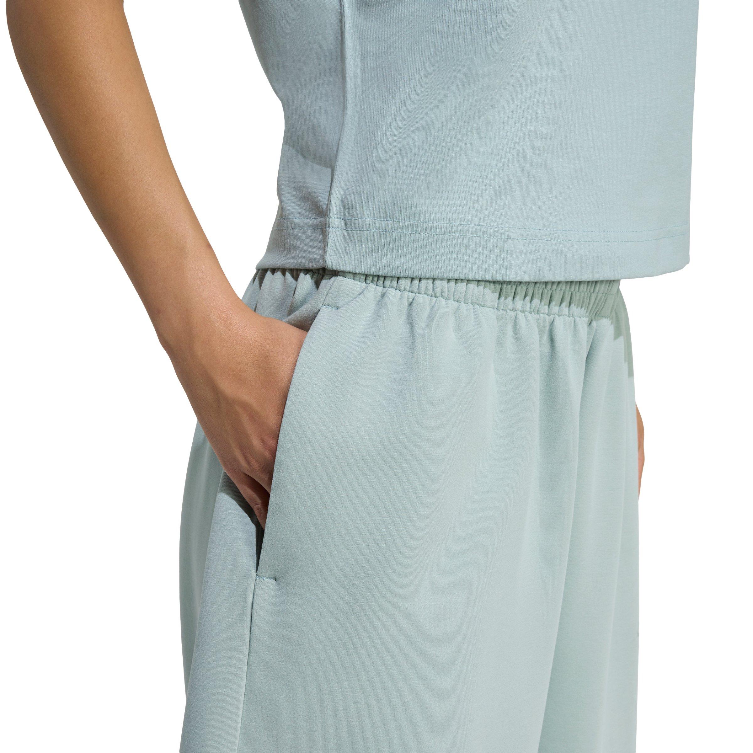 adidas Women's Soft Lux Loose Pants - Sage Green - SAGE GREEN Thumbnail View 4