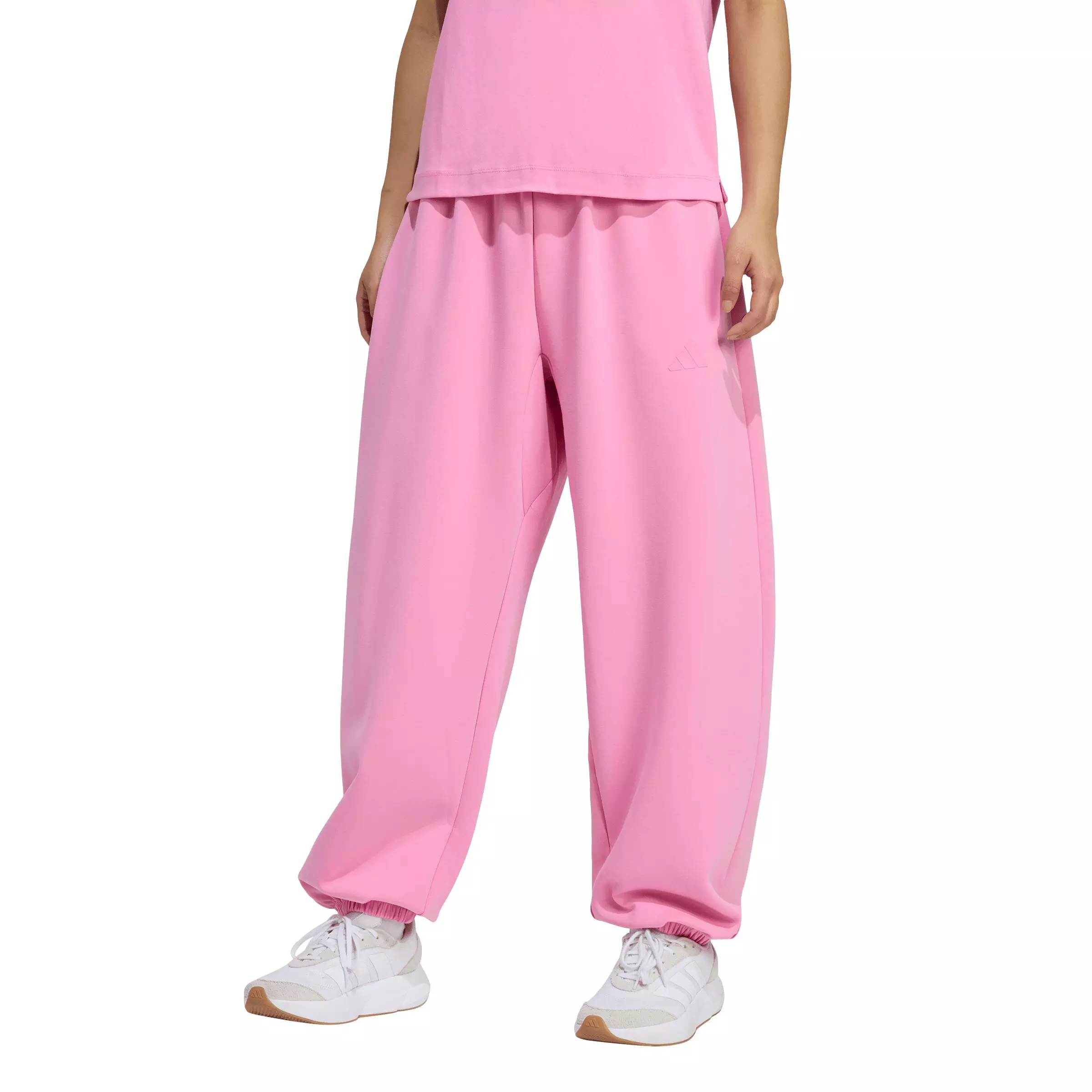 adidas Women's Soft Lux Loose Pants - Pink - PINK