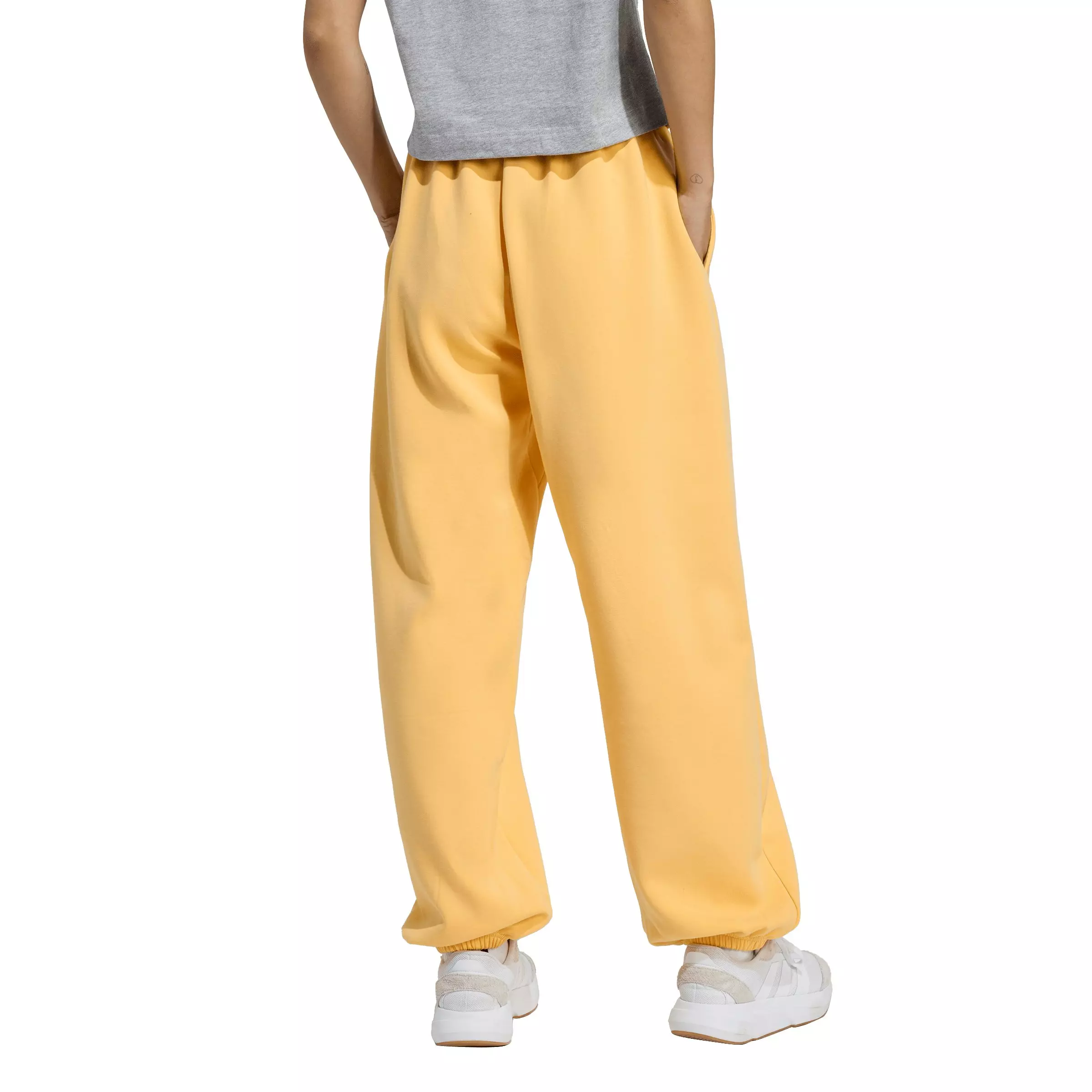 adidas Women's Soft Lux Loose Pants - Light Orange - LIGHT ORANGE
