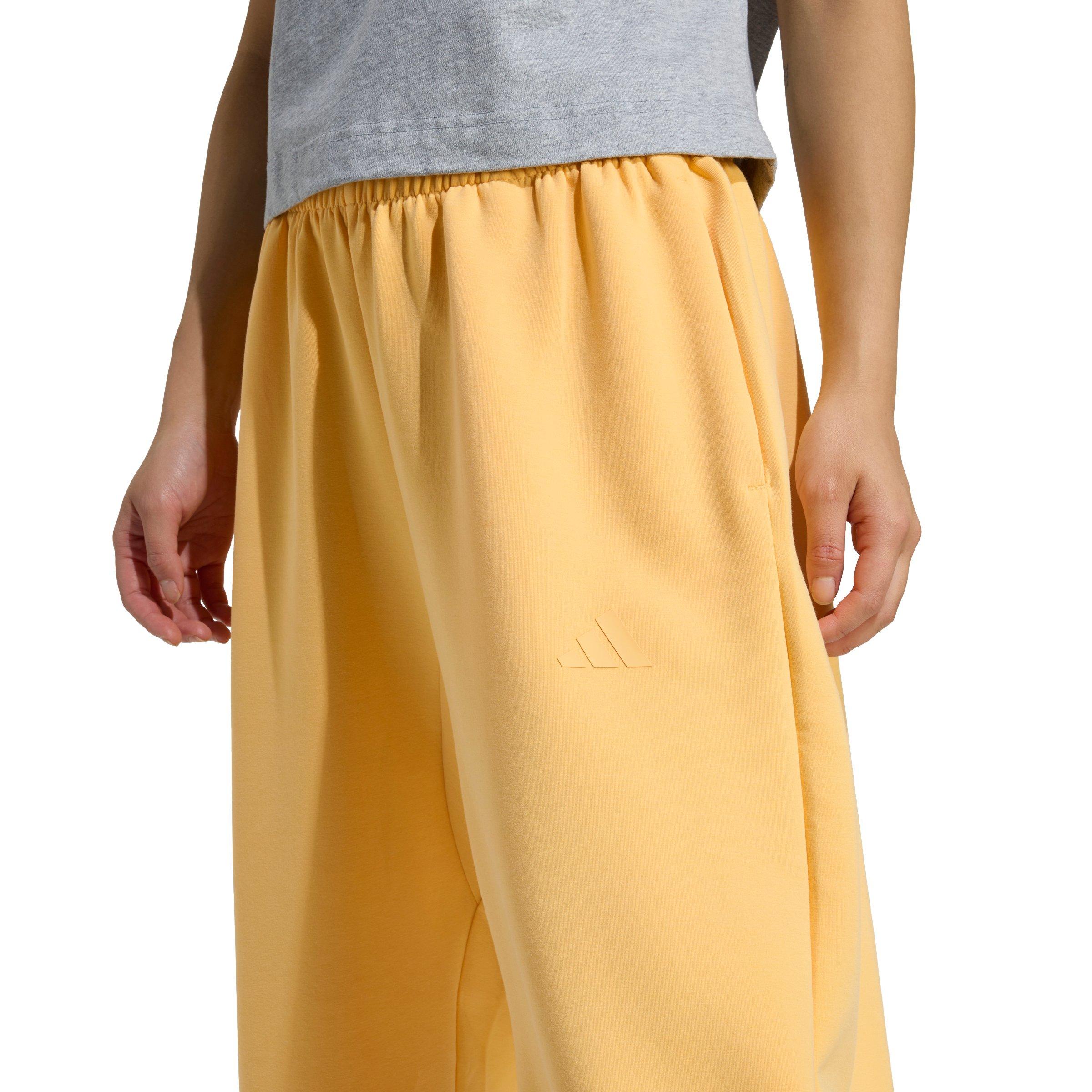 adidas Women's Soft Lux Loose Pants - Light Orange - LIGHT ORANGE Thumbnail View 3