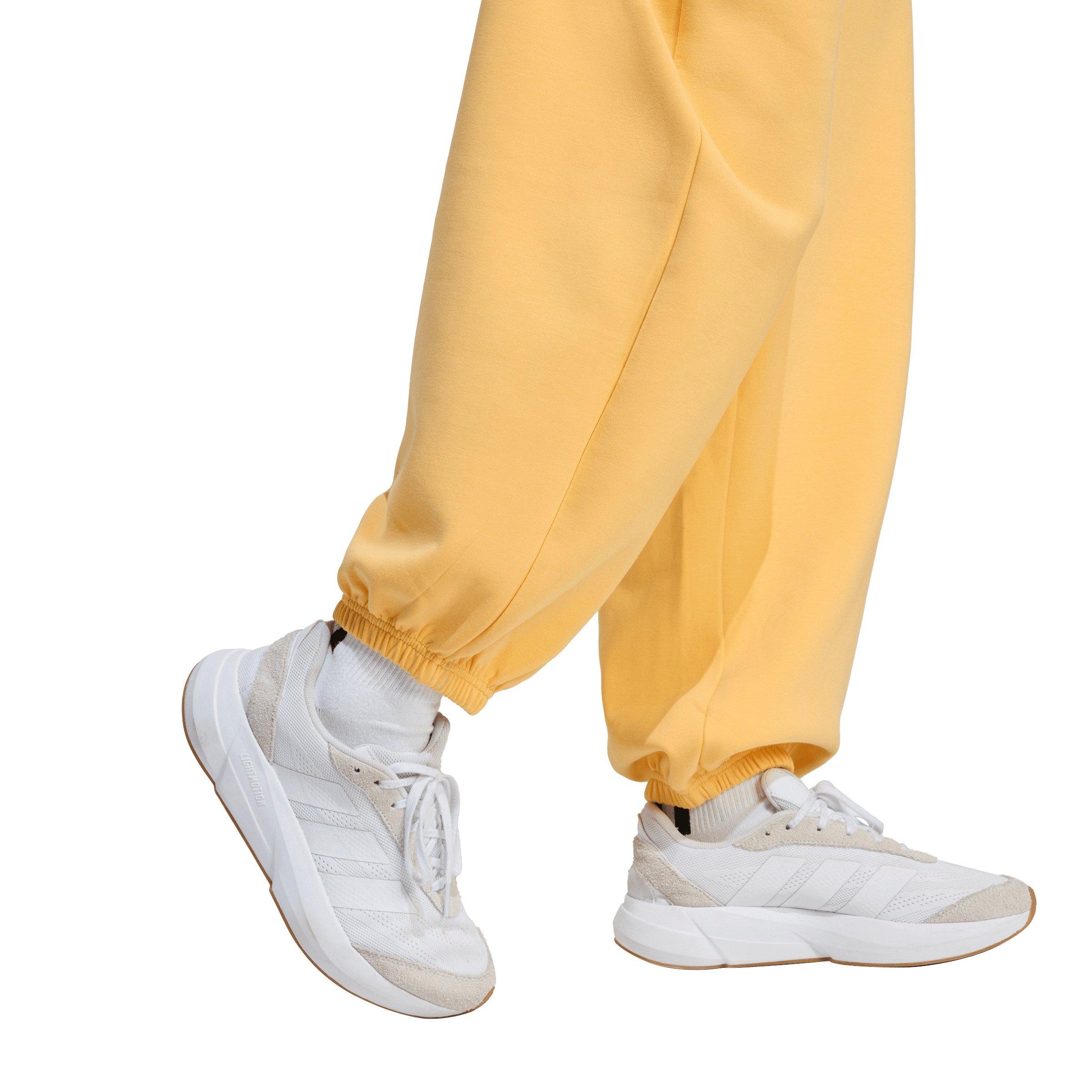 adidas Women's Soft Lux Loose Pants - Light Orange - LIGHT ORANGE Thumbnail View 4