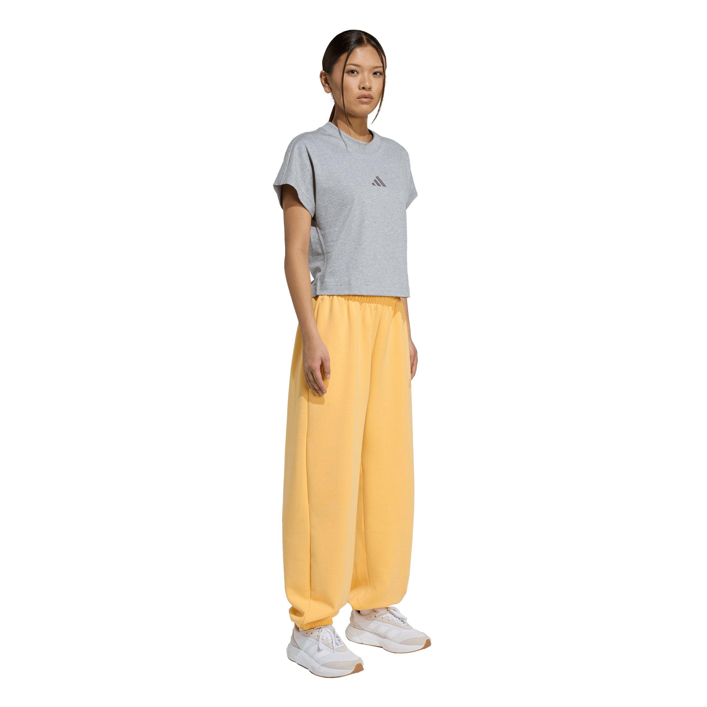 adidas Women's Soft Lux Loose Pants - Light Orange - LIGHT ORANGE Thumbnail View 5