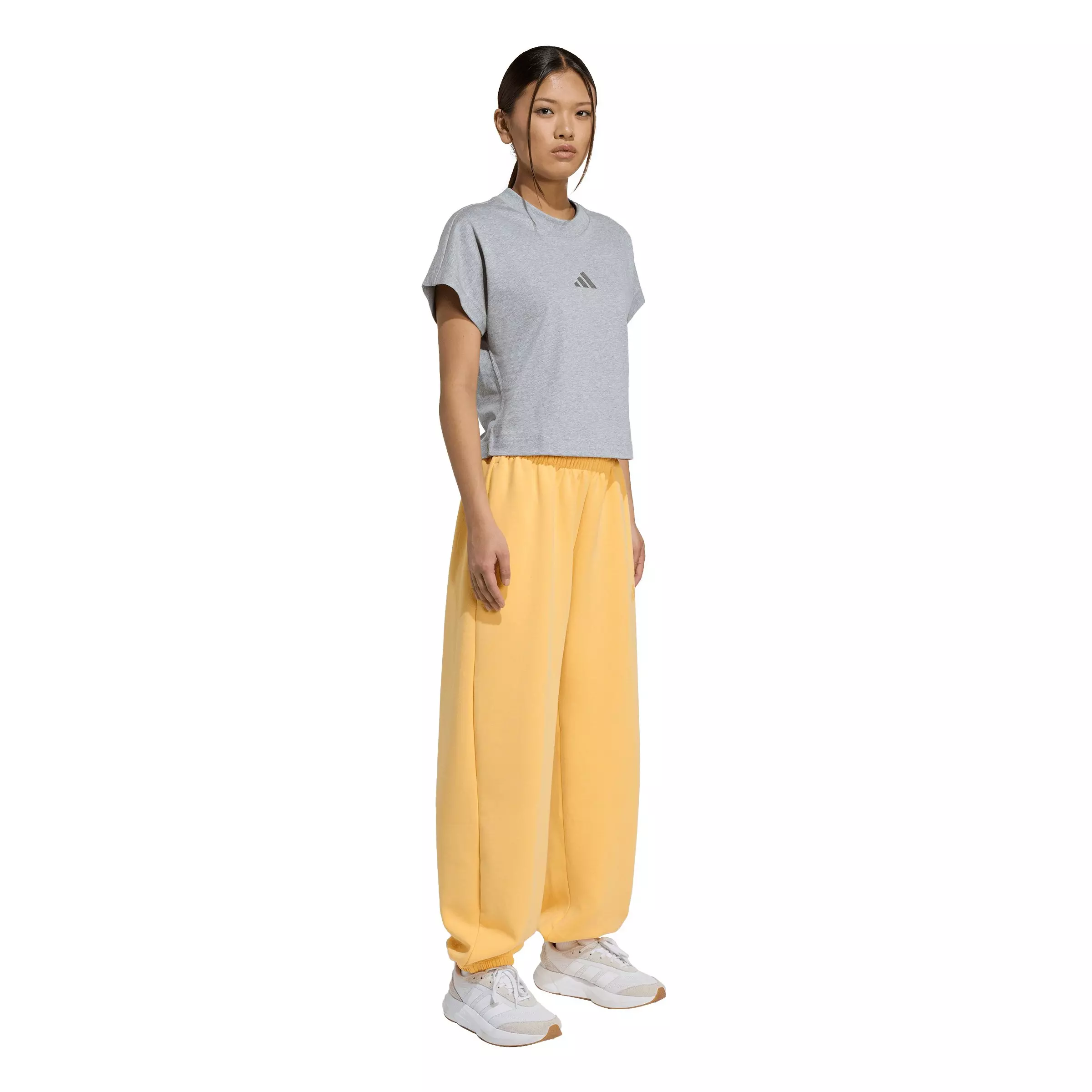 adidas Women's Soft Lux Loose Pants - Light Orange - LIGHT ORANGE