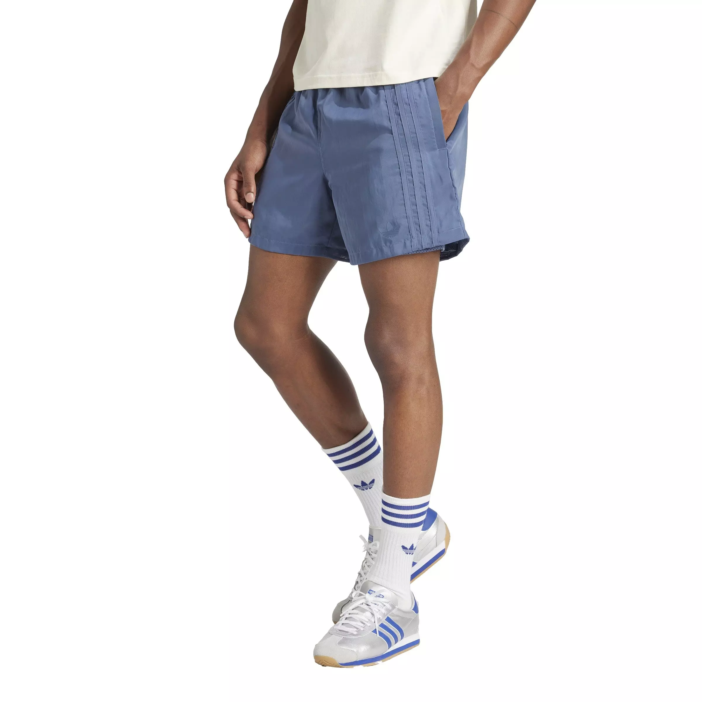 adidas Originals Men's Fashion Leaf Sprinter Shorts -Blue - BLUE