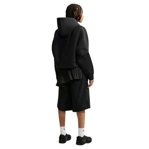Nike Women's Article Fleece Oversized Full-Zip Hooded Jacket - Black/Silver - BLACK/SILVER