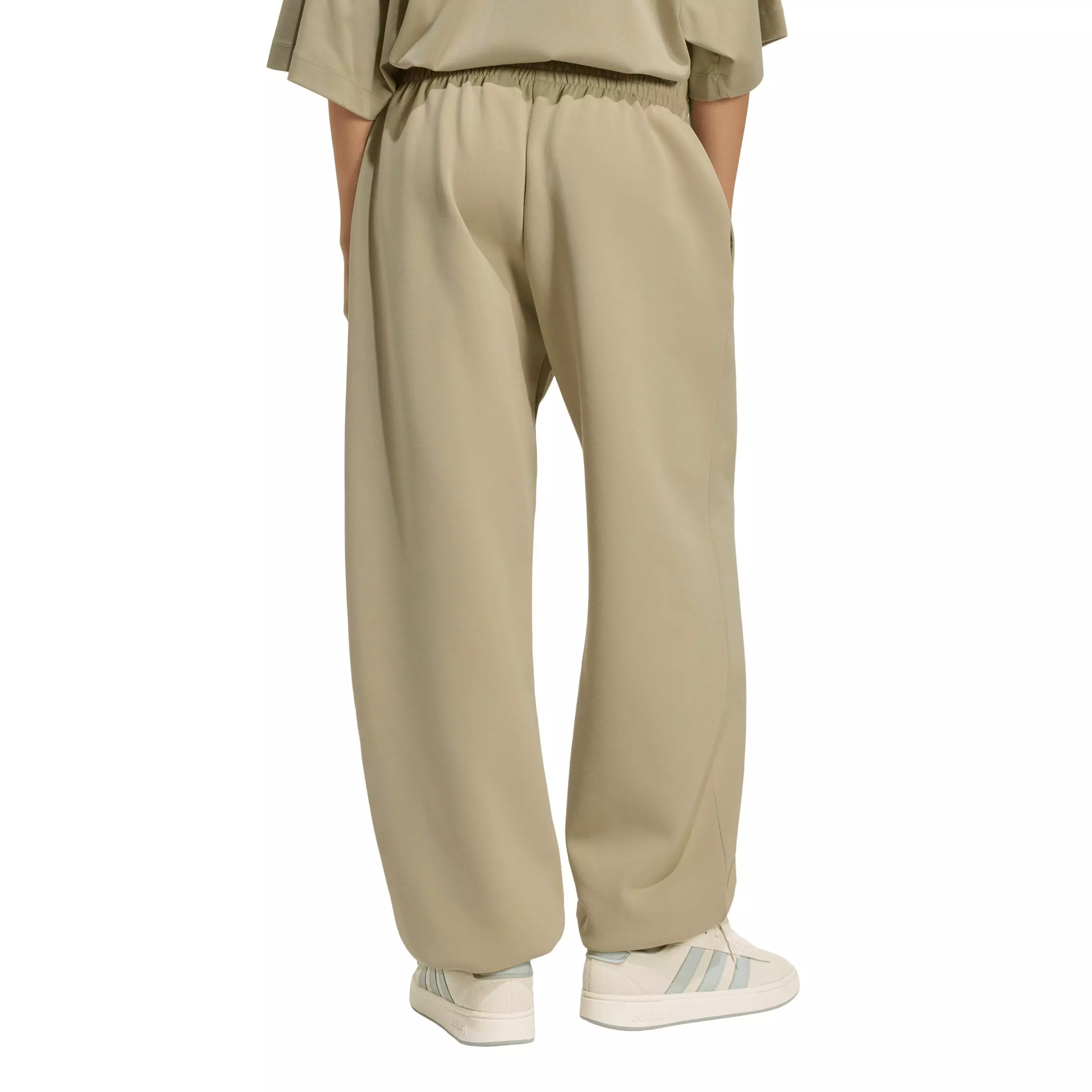 adidas Women's Soft Lux Loose Pants - Khaki - KHAKI