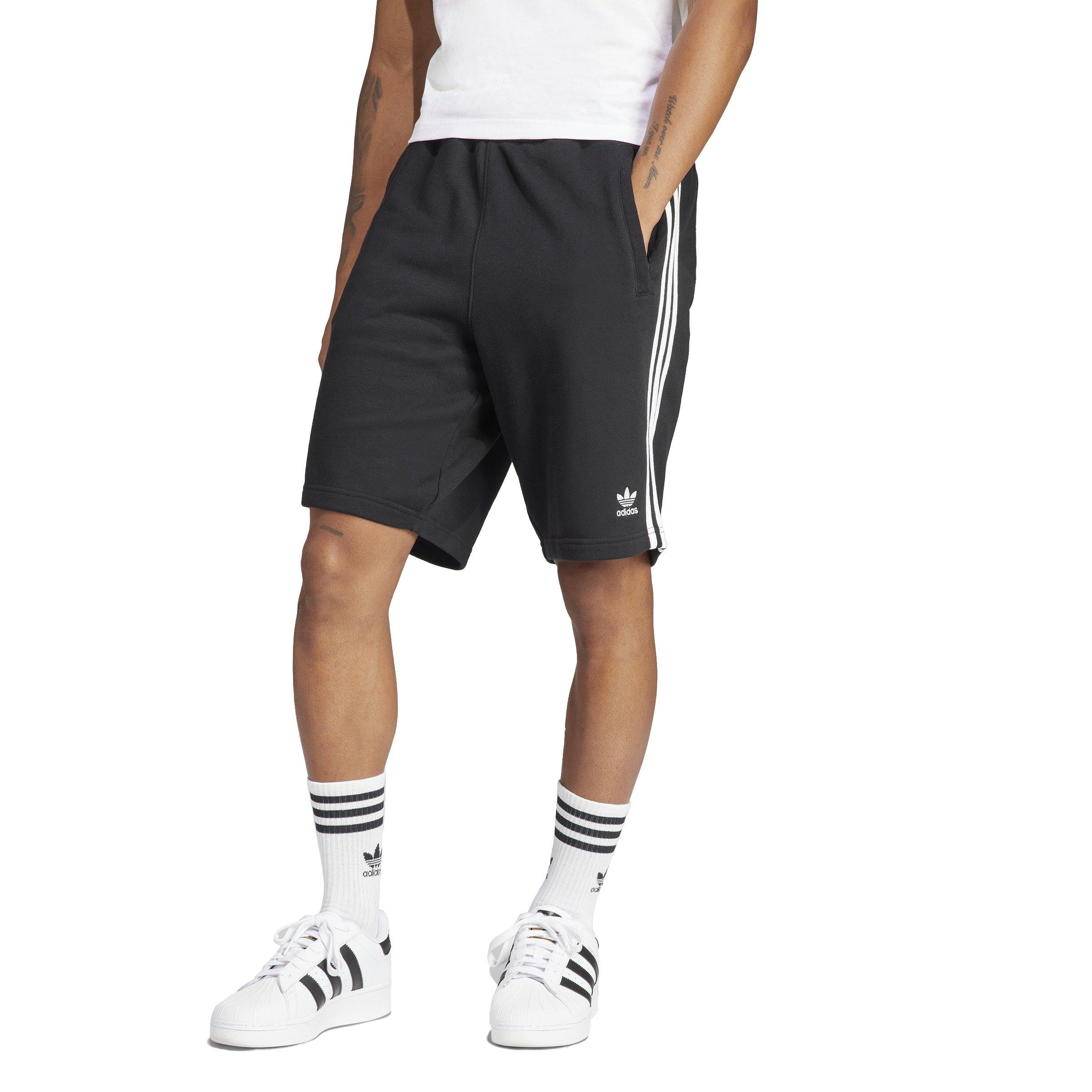 adidas Originals Men's Adicolor 3-Stripes Lifestyle Shorts -Black - BLACK Thumbnail View 1