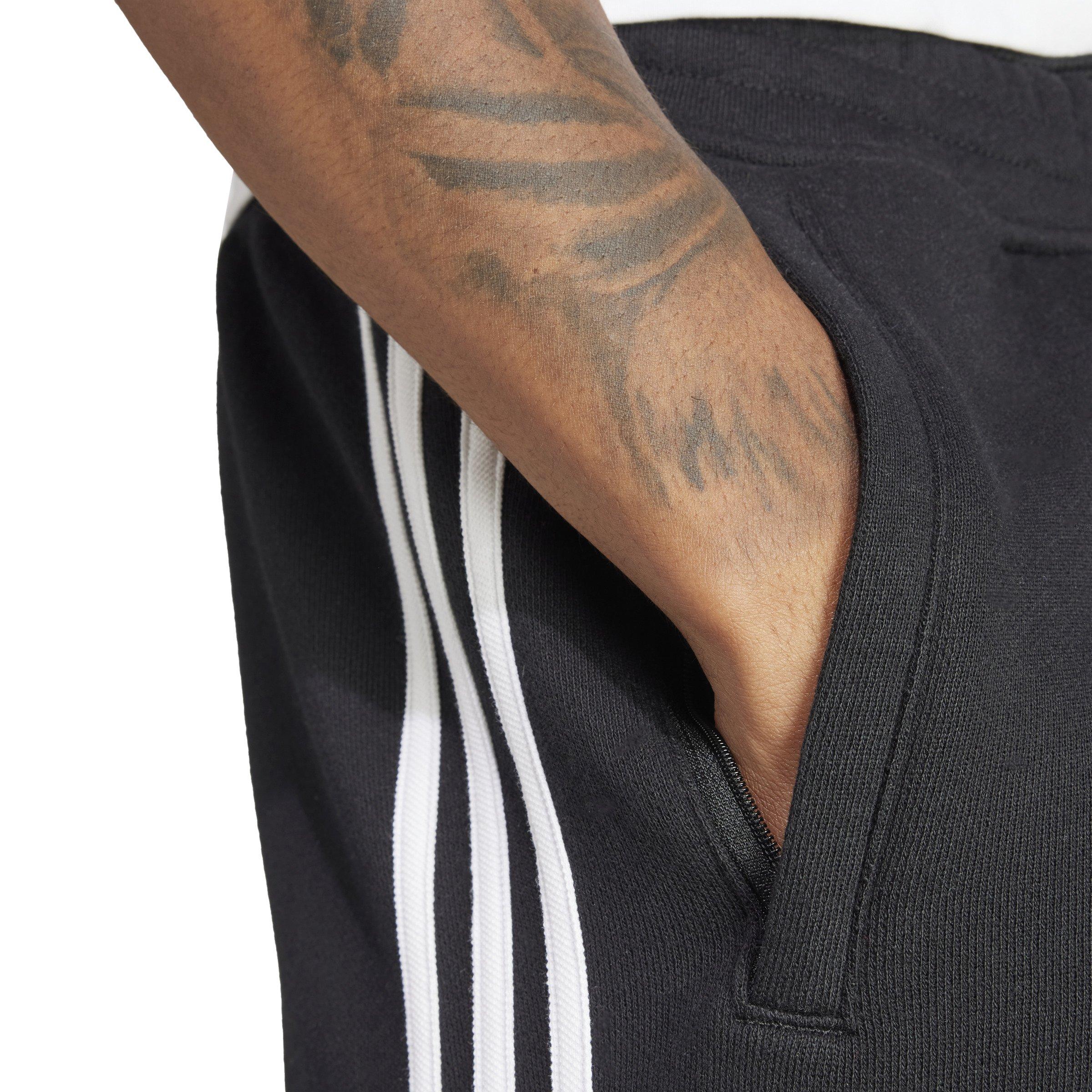 adidas Originals Men's Adicolor 3-Stripes Lifestyle Shorts -Black - BLACK Thumbnail View 3