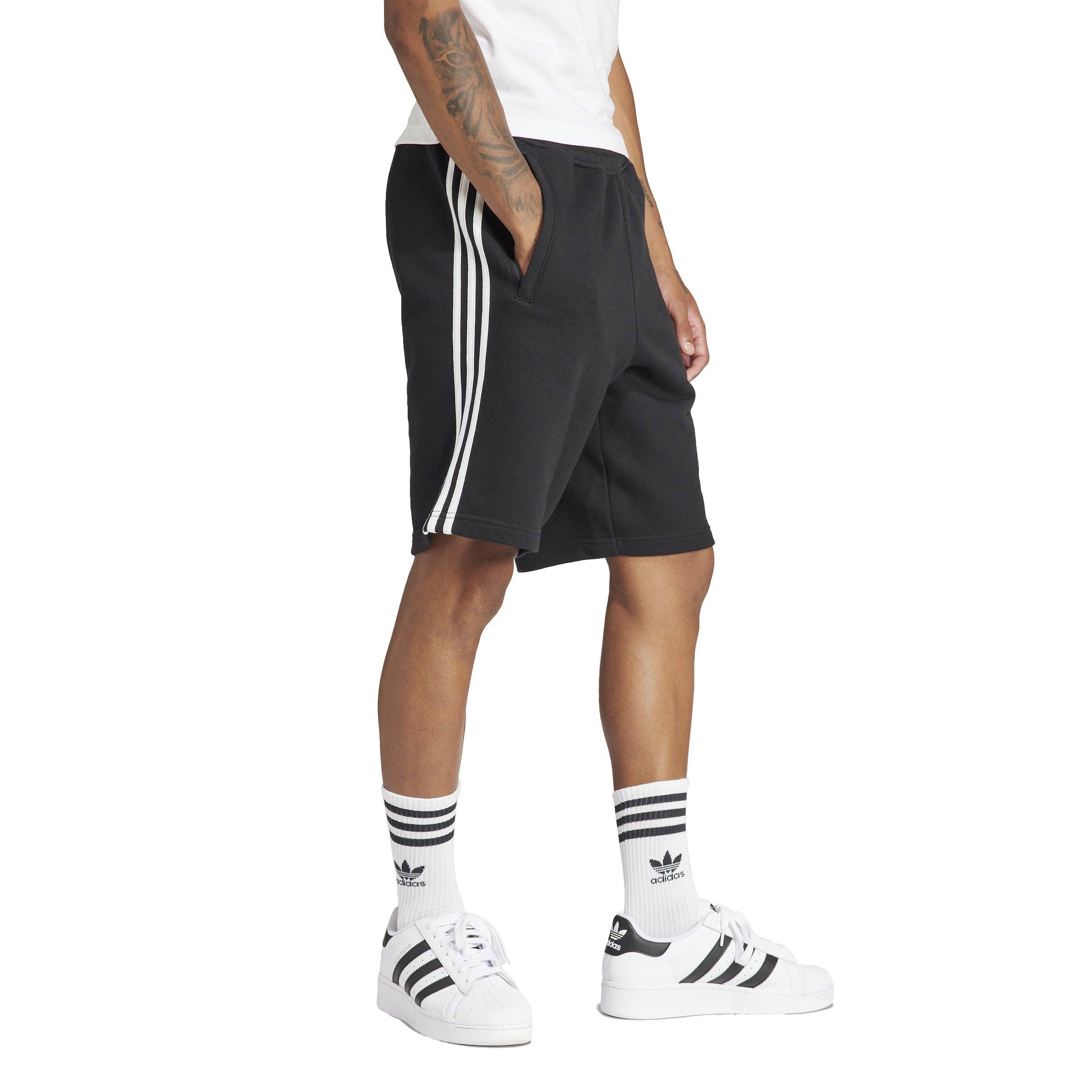 adidas Originals Men's Adicolor 3-Stripes Lifestyle Shorts -Black - BLACK Thumbnail View 5