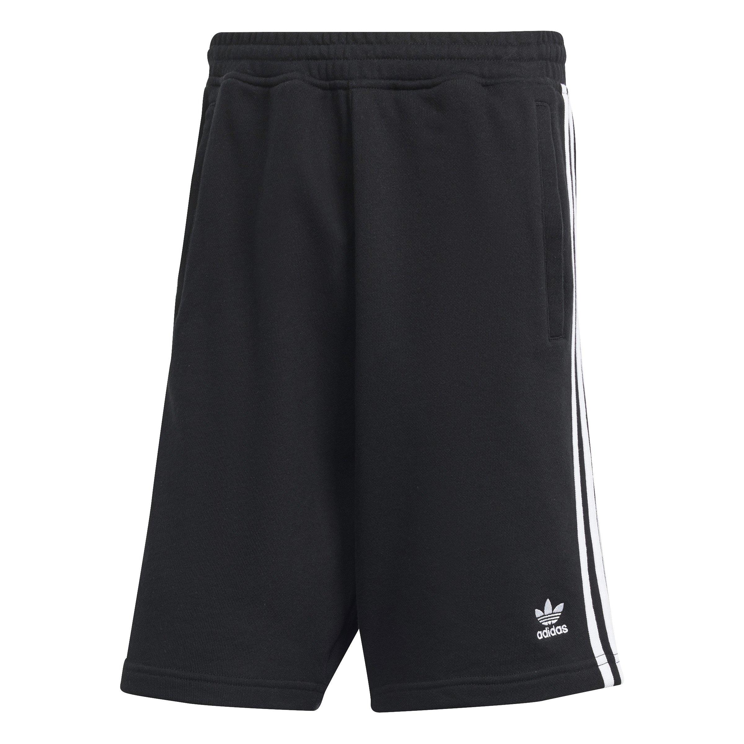 adidas Originals Men's Adicolor 3-Stripes Lifestyle Shorts -Black - BLACK Thumbnail View 6