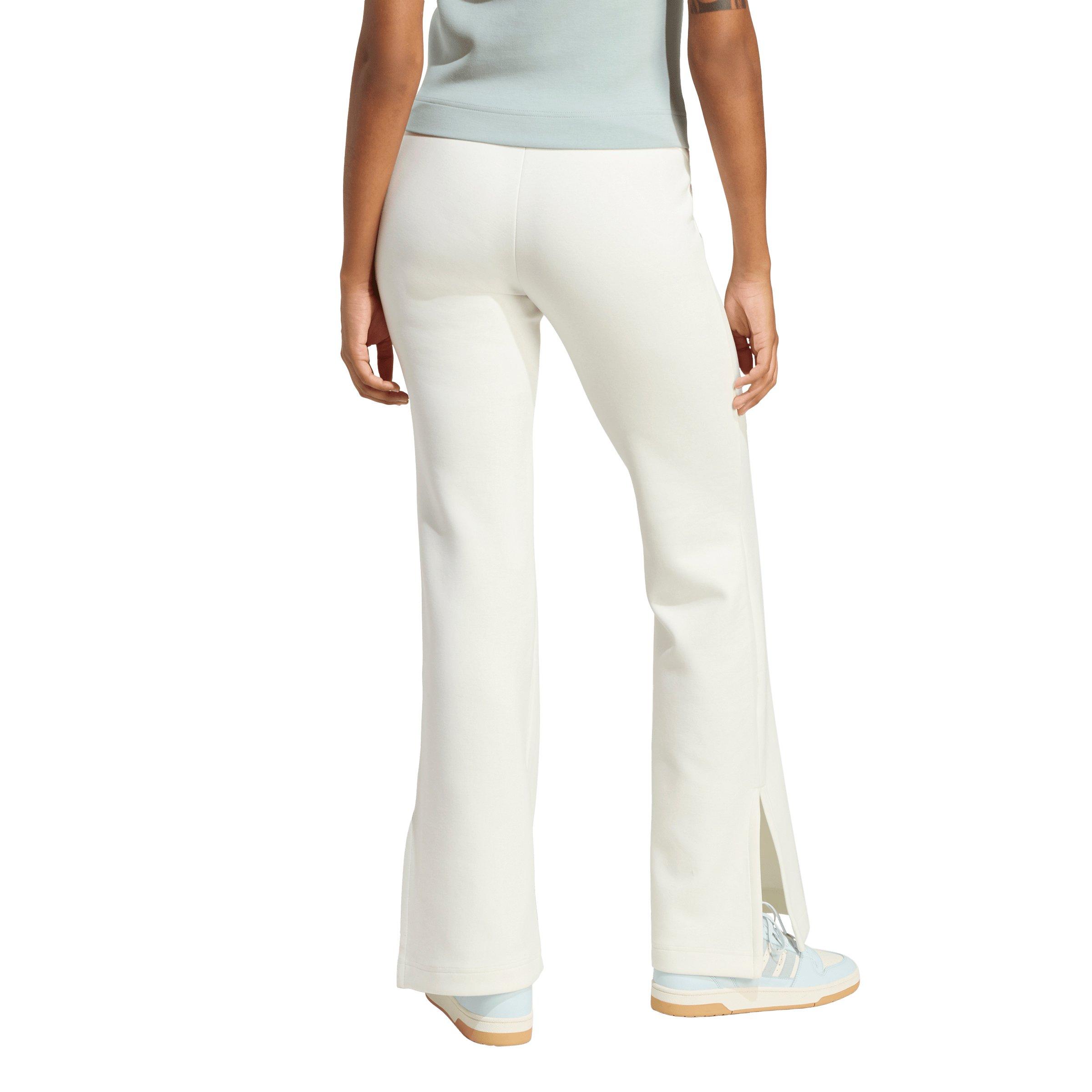 adidas Women's Soft Lux Flared Pants - Off-White - OFF-WHITE Thumbnail View 2