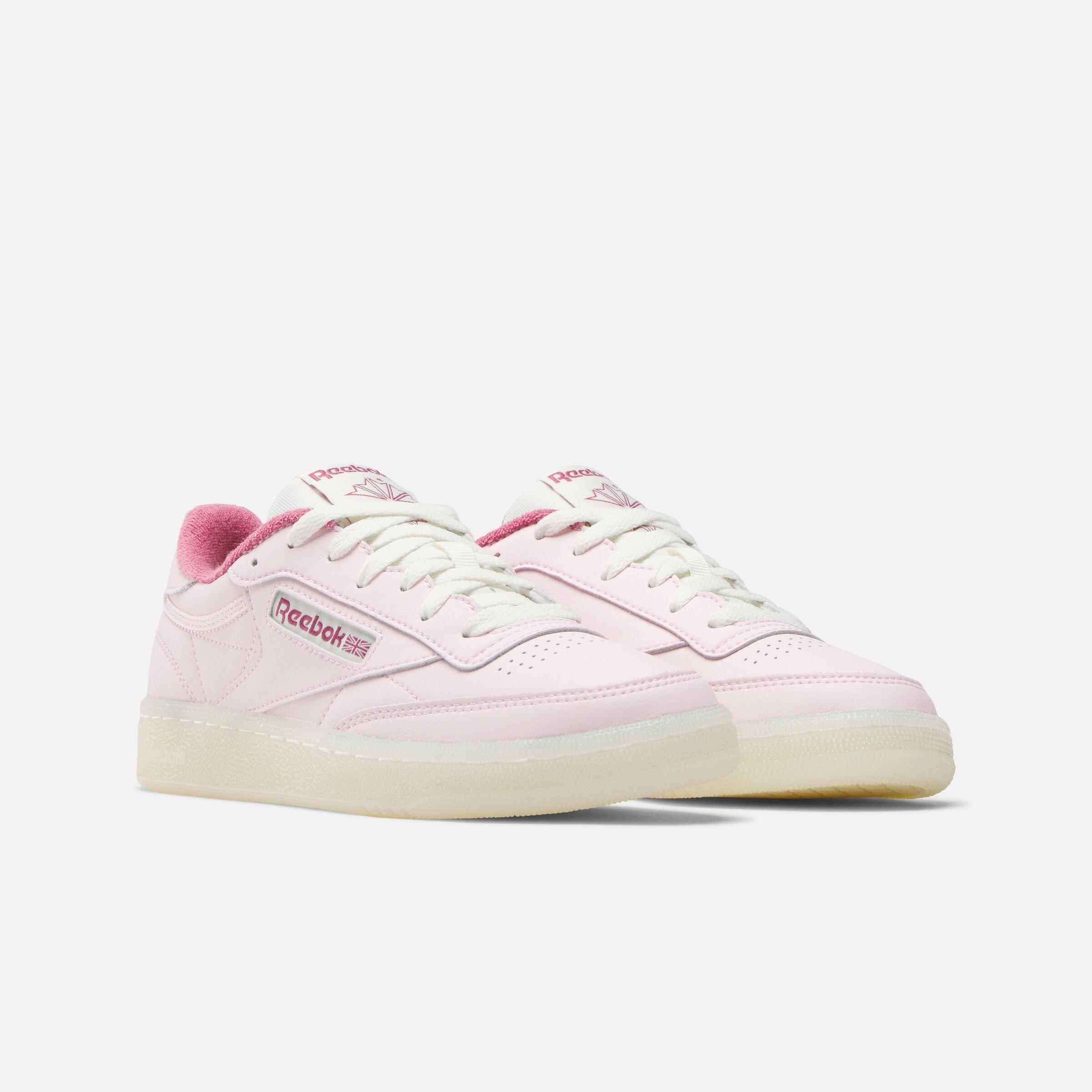Reebok Club C 85 "Pink/Red/White" Women's Shoe - PINK Thumbnail View 2