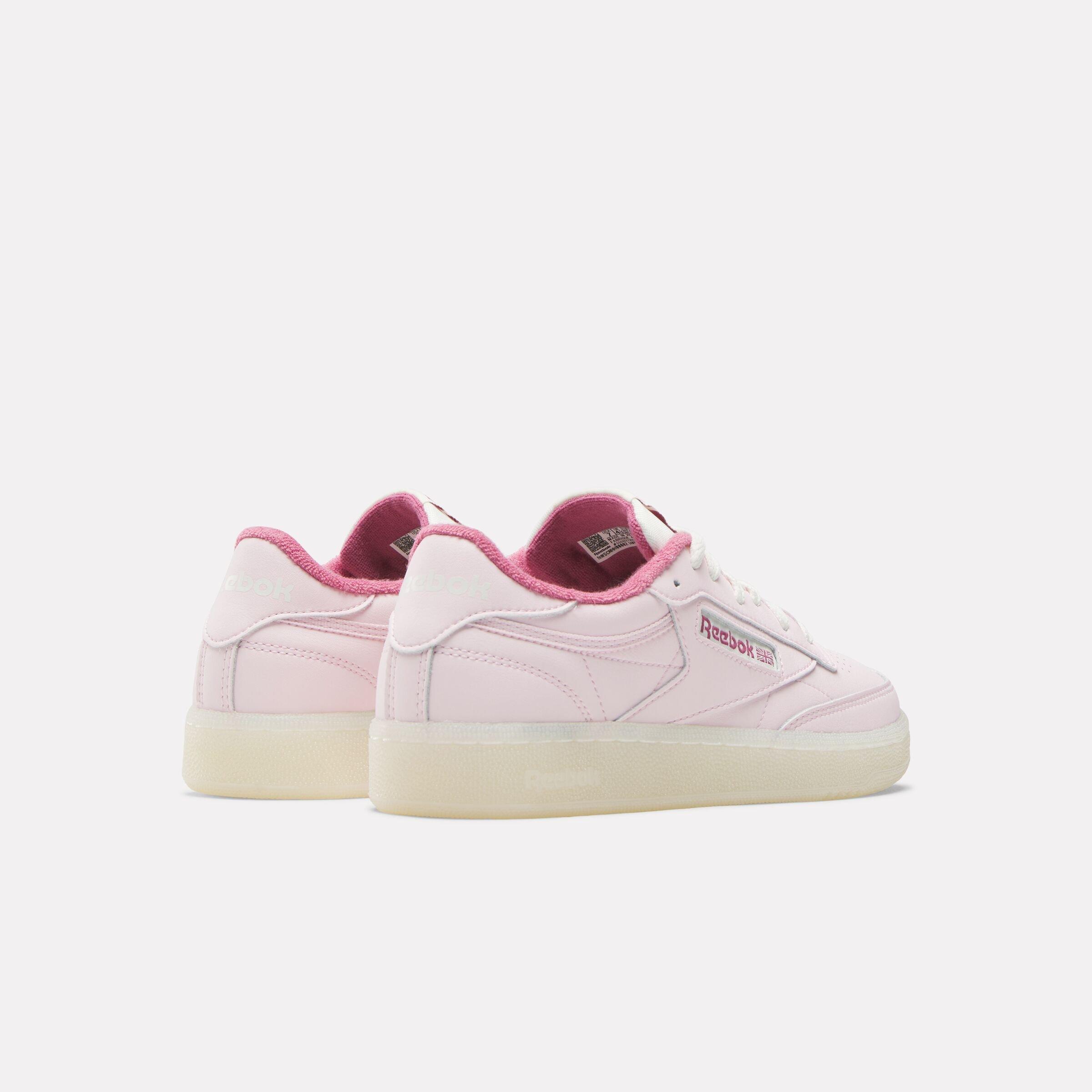 Reebok Club C 85 "Pink/Red/White" Women's Shoe - PINK Thumbnail View 3