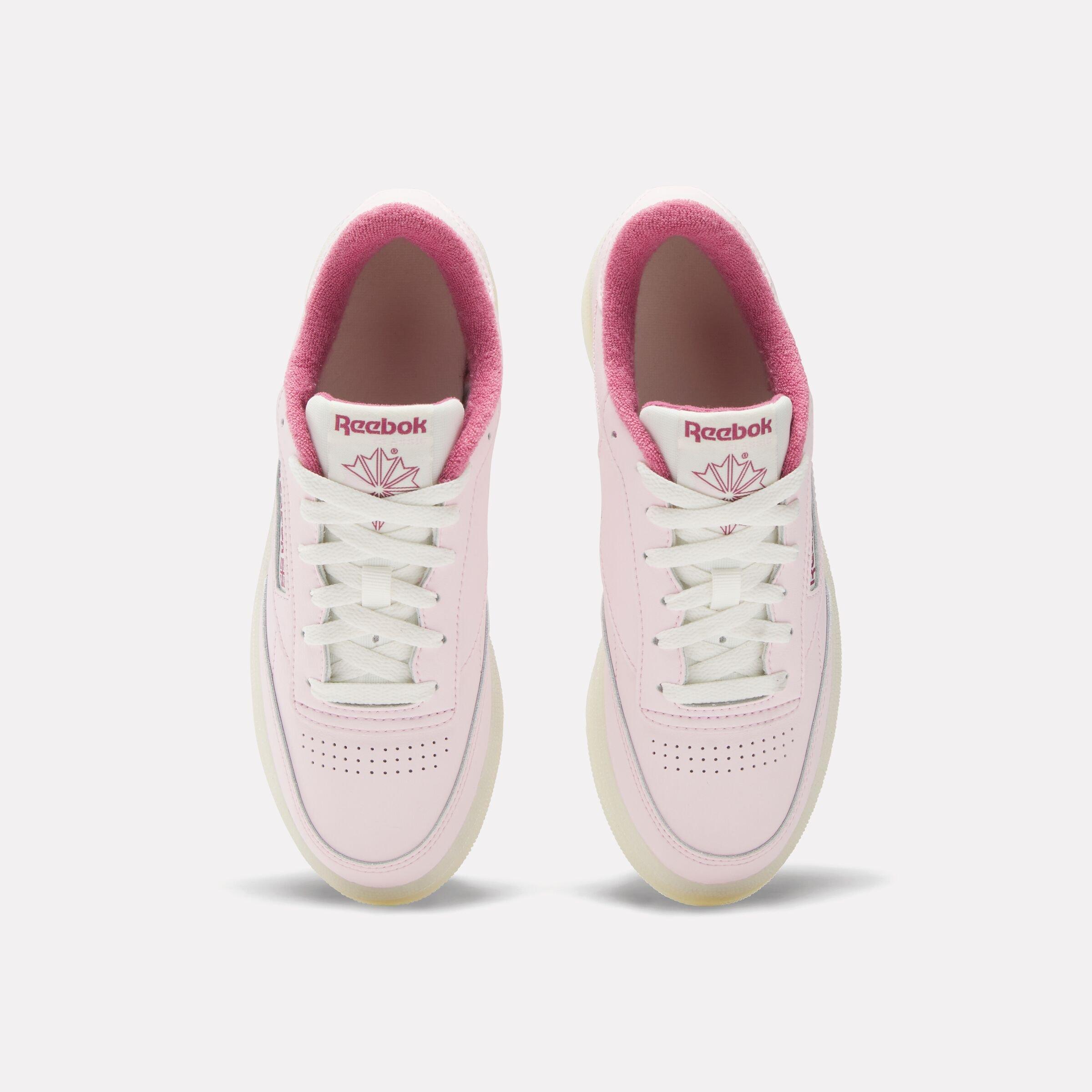 Reebok Club C 85 "Pink/Red/White" Women's Shoe - PINK Thumbnail View 4