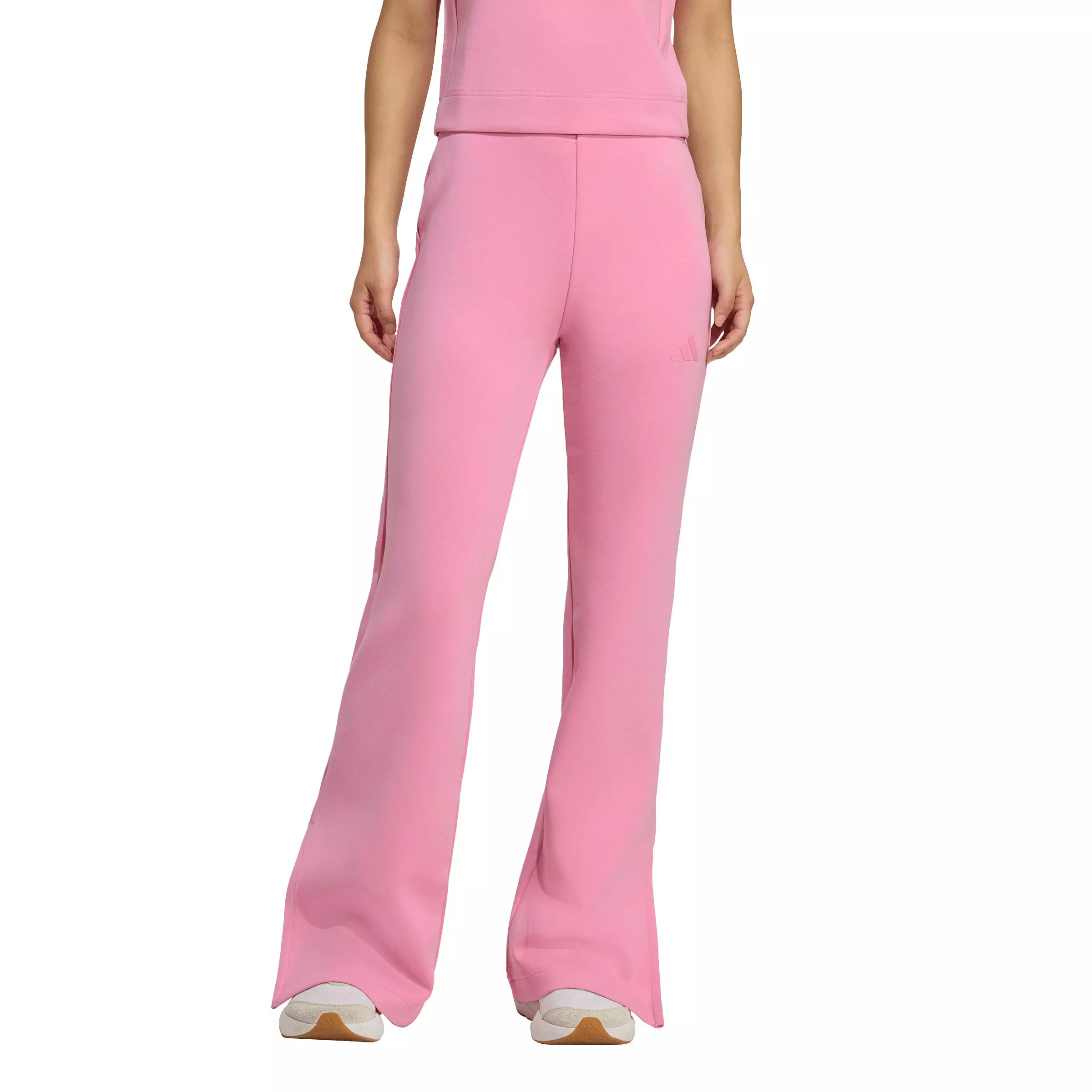 adidas Women's Soft Lux Flared Pants - Pink - PINK