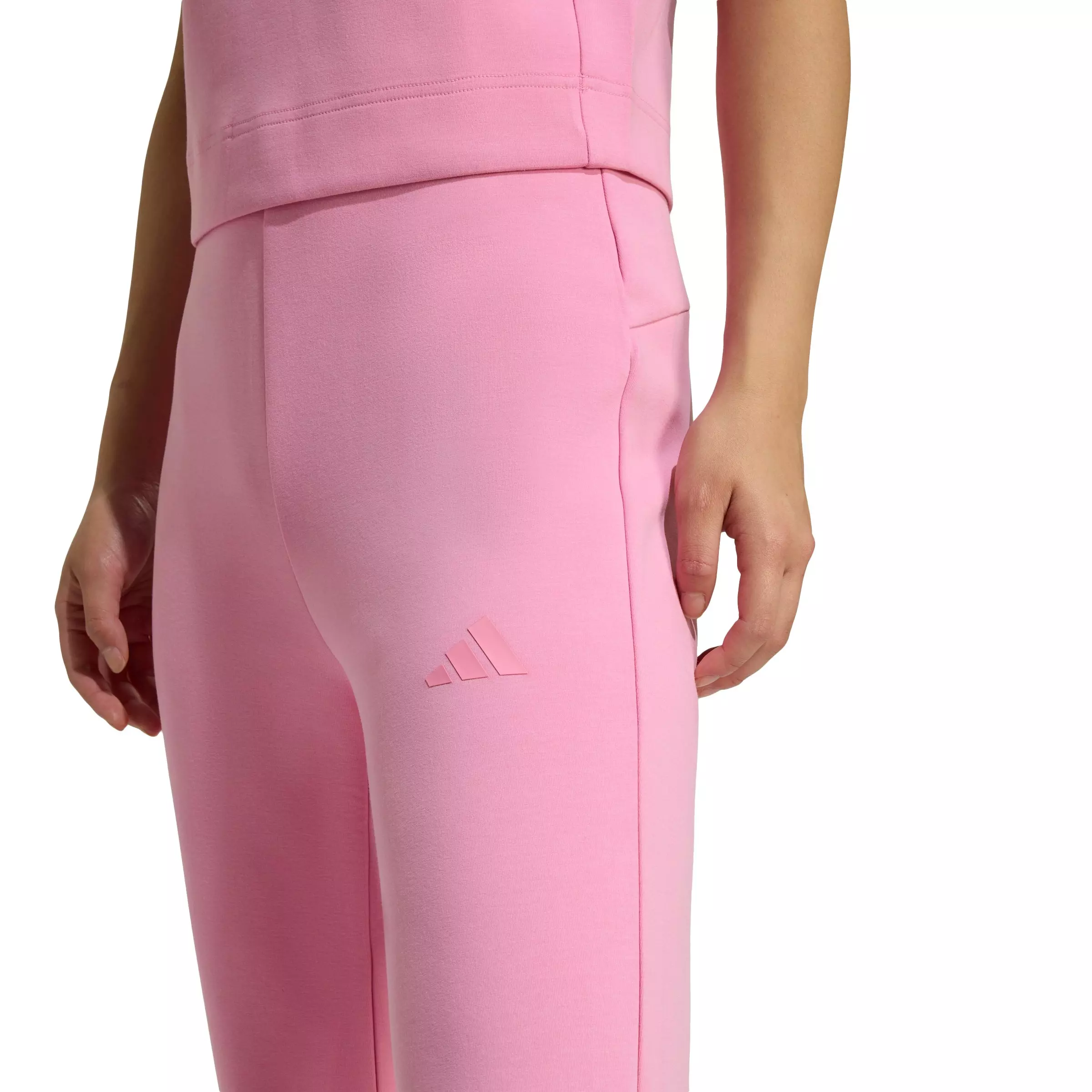 adidas Women's Soft Lux Flared Pants - Pink - PINK
