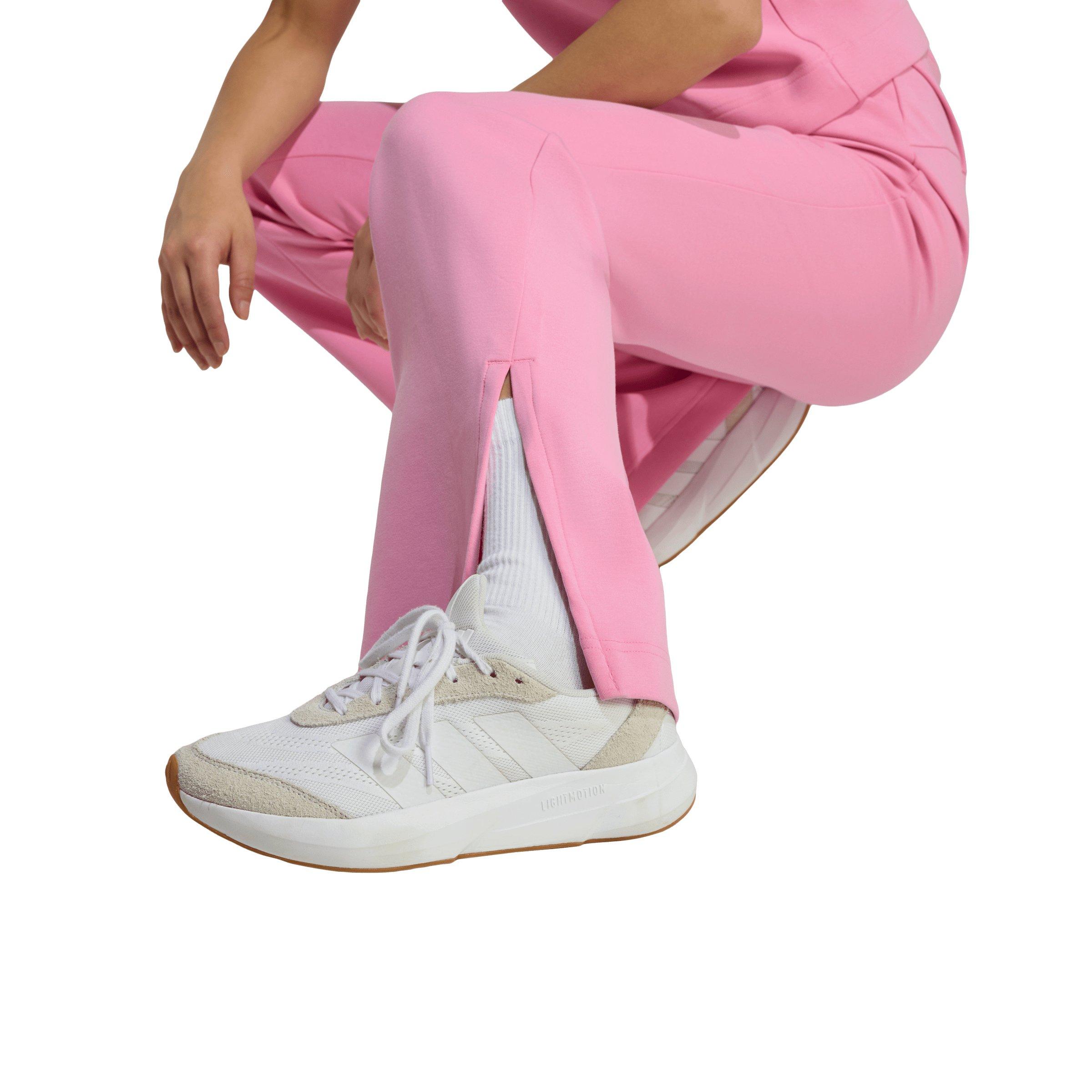 adidas Women's Soft Lux Flared Pants - Pink - PINK Thumbnail View 4