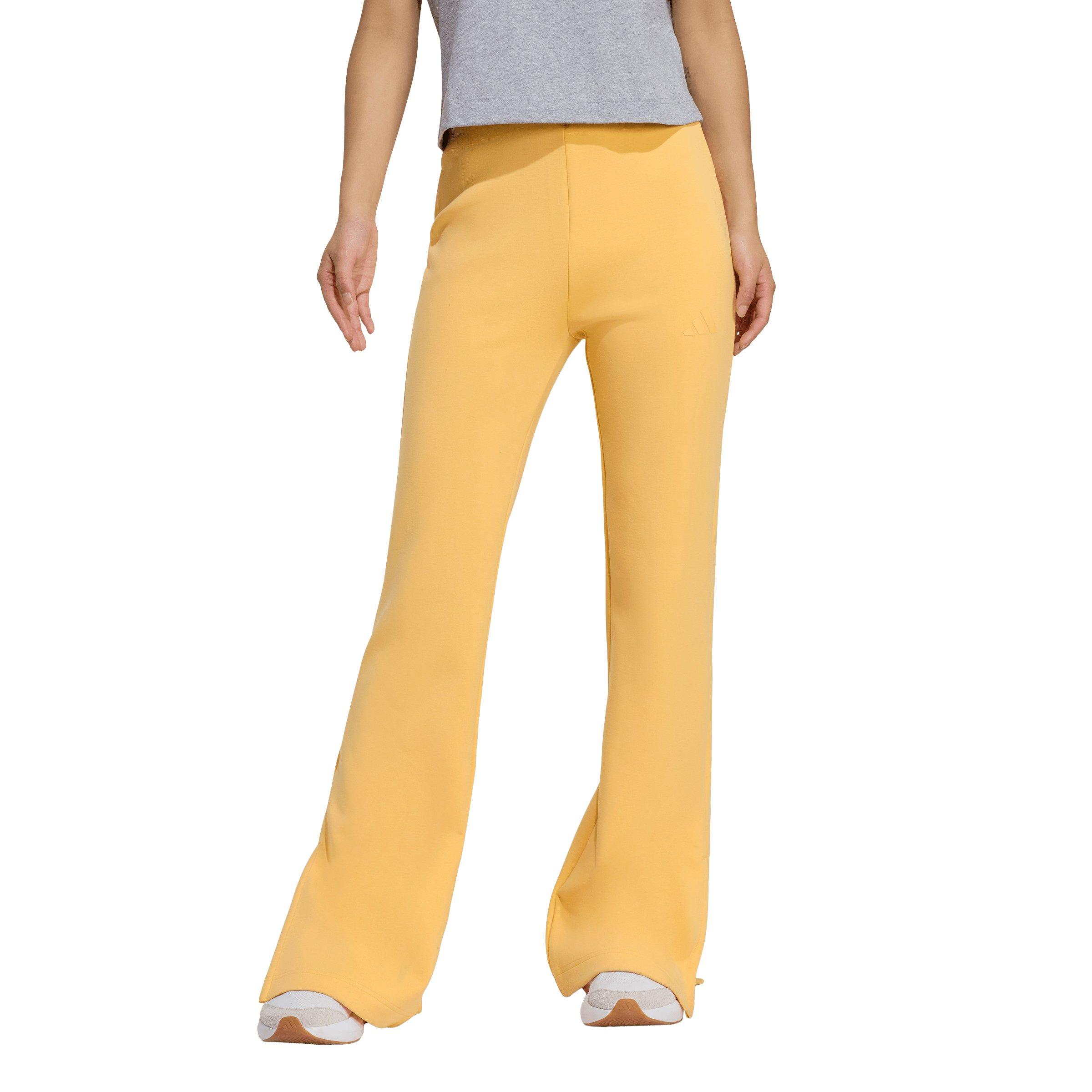 adidas Women's Soft Lux Flared Pants - Light Orange - LIGHT ORANGE Thumbnail View 1