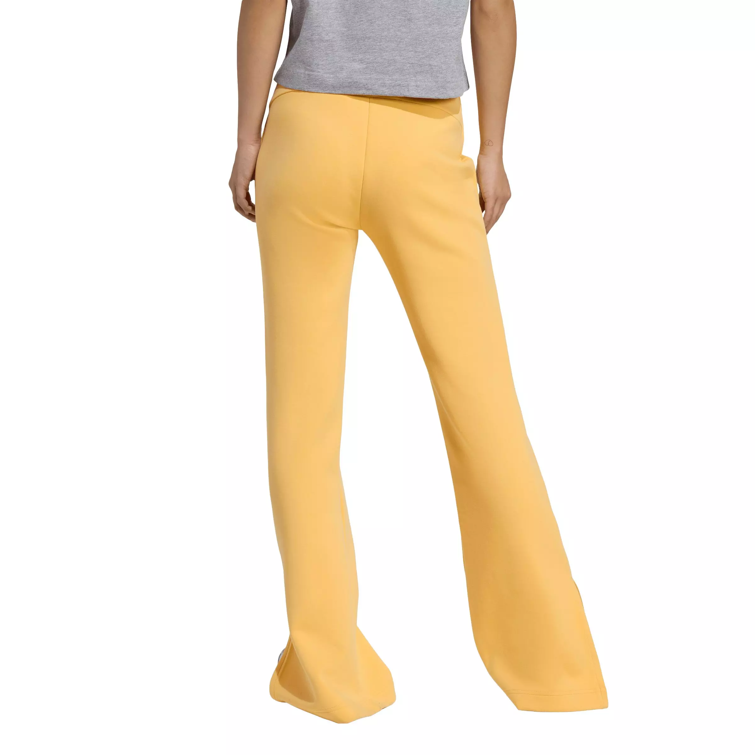adidas Women's Soft Lux Flared Pants - Light Orange - LIGHT ORANGE