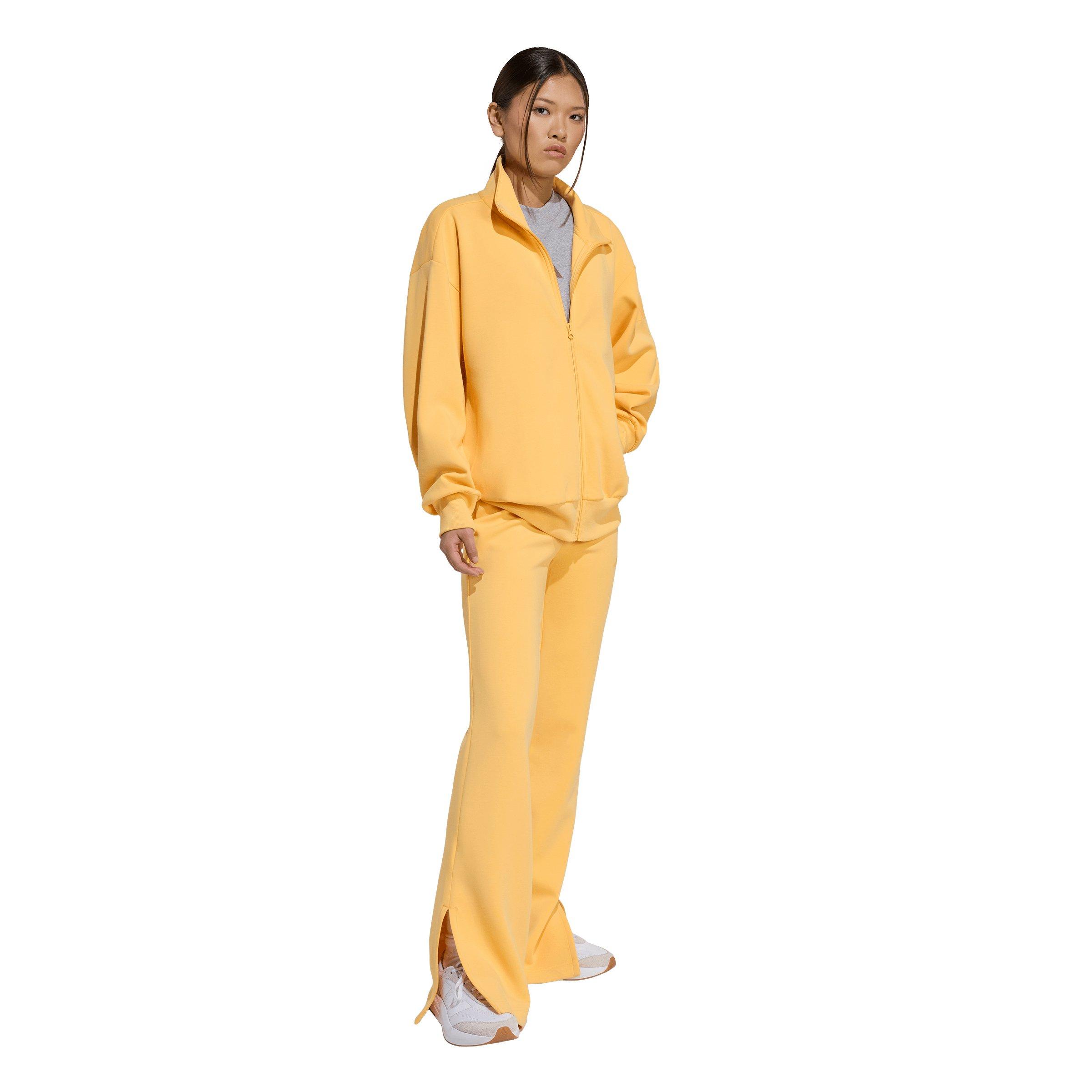 adidas Women's Soft Lux Flared Pants - Light Orange - LIGHT ORANGE Thumbnail View 5